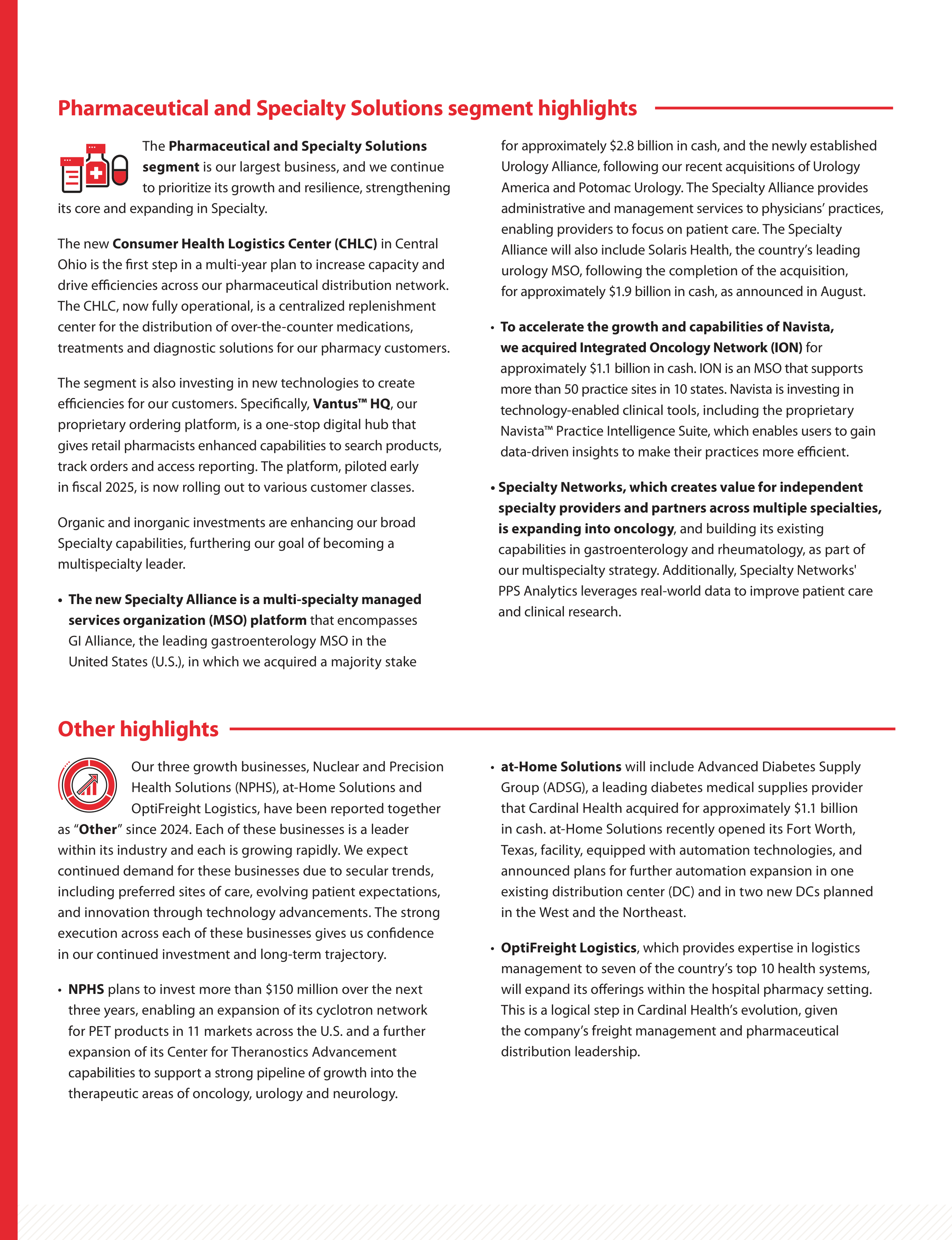 Cardinal Health Annual Report — page 4
