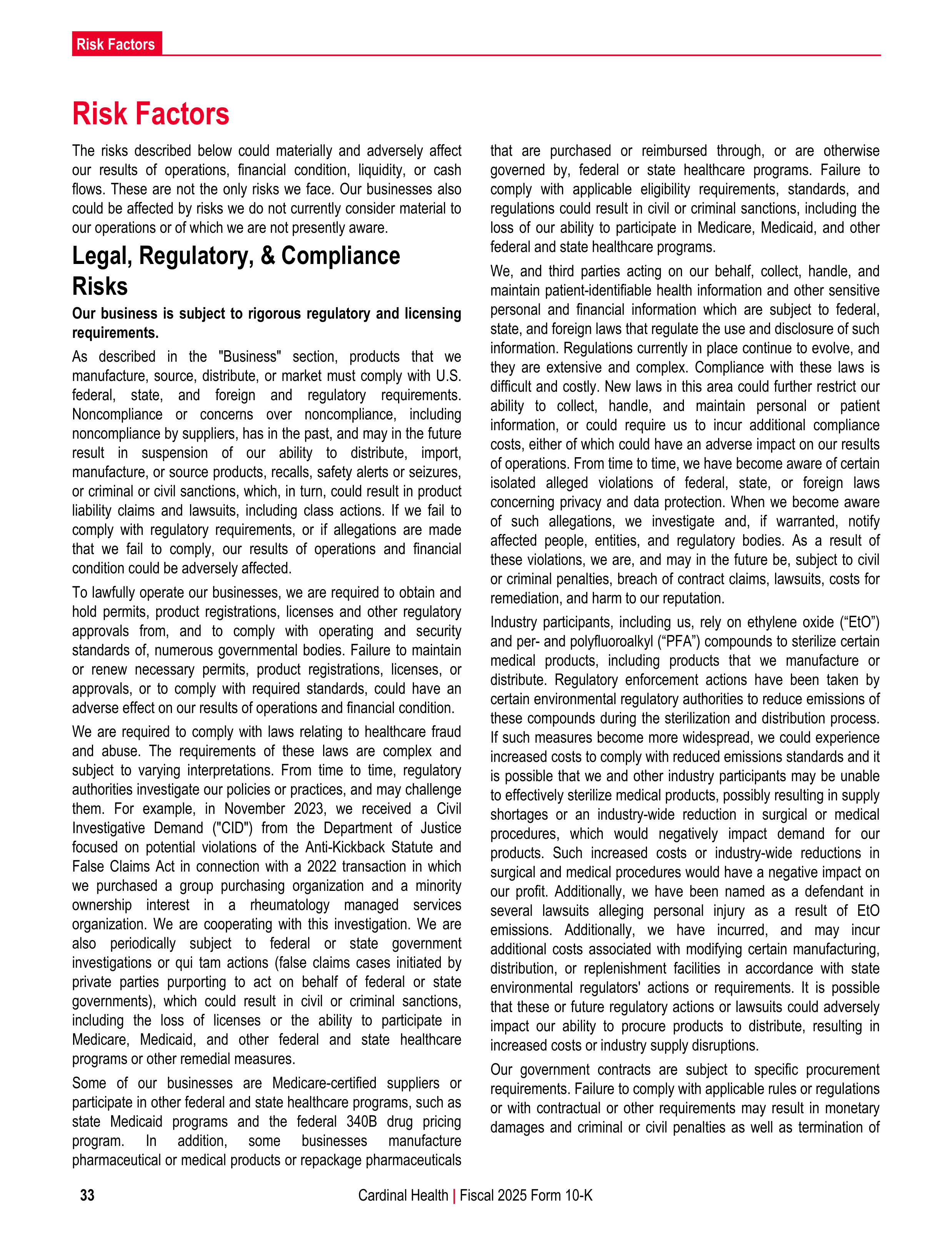 Cardinal Health Annual Report — page 40