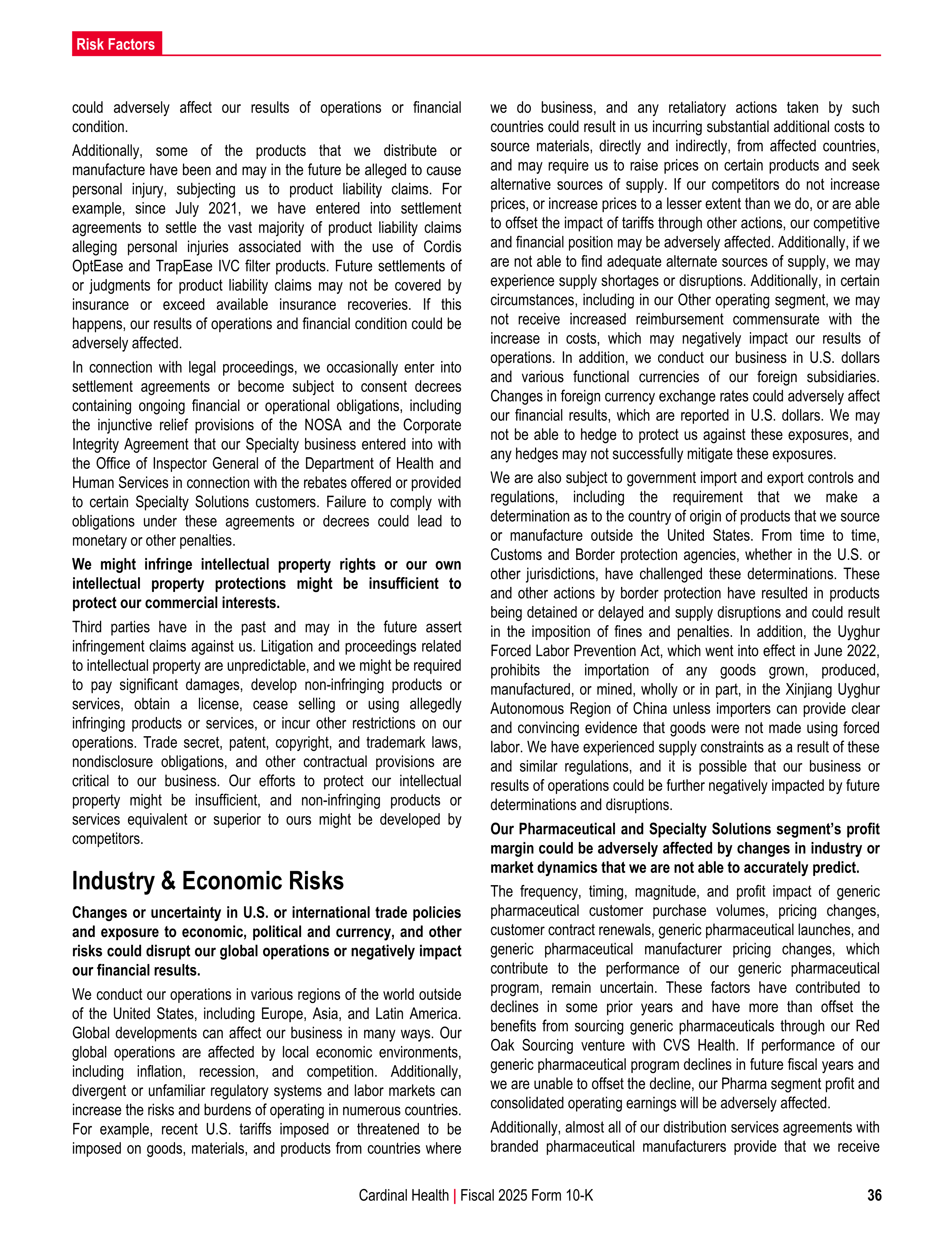 Cardinal Health Annual Report — page 43