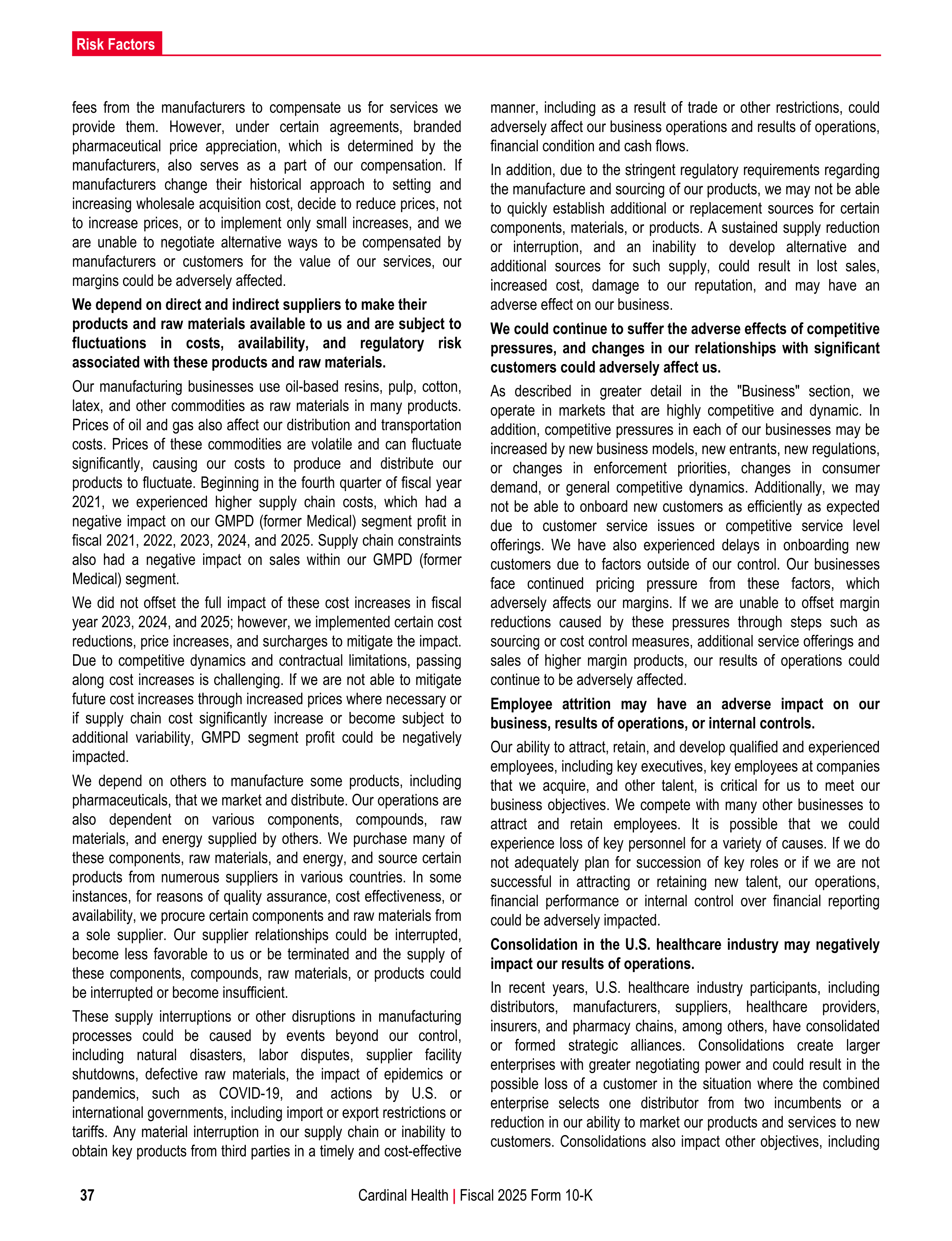 Cardinal Health Annual Report — page 44