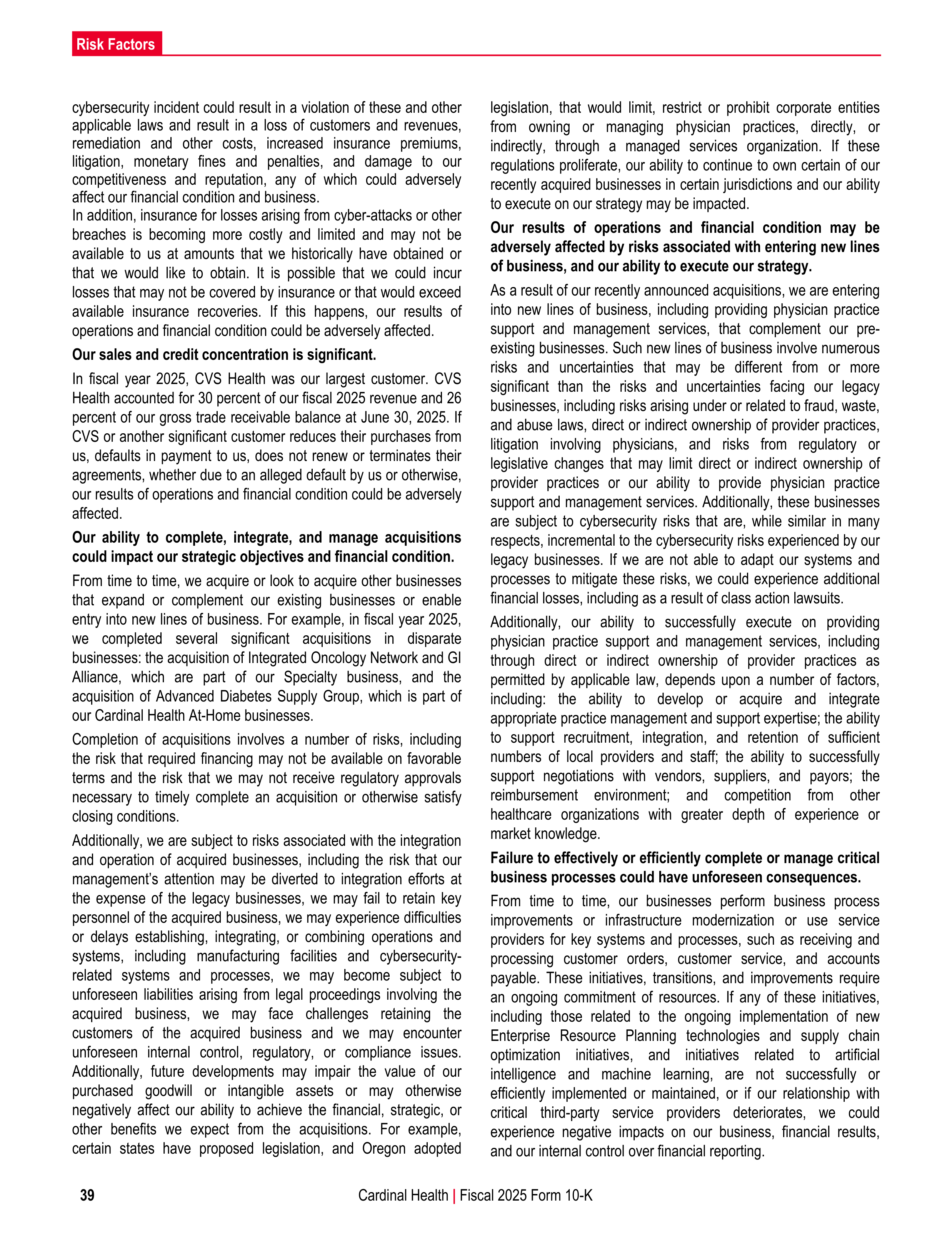 Cardinal Health Annual Report — page 46