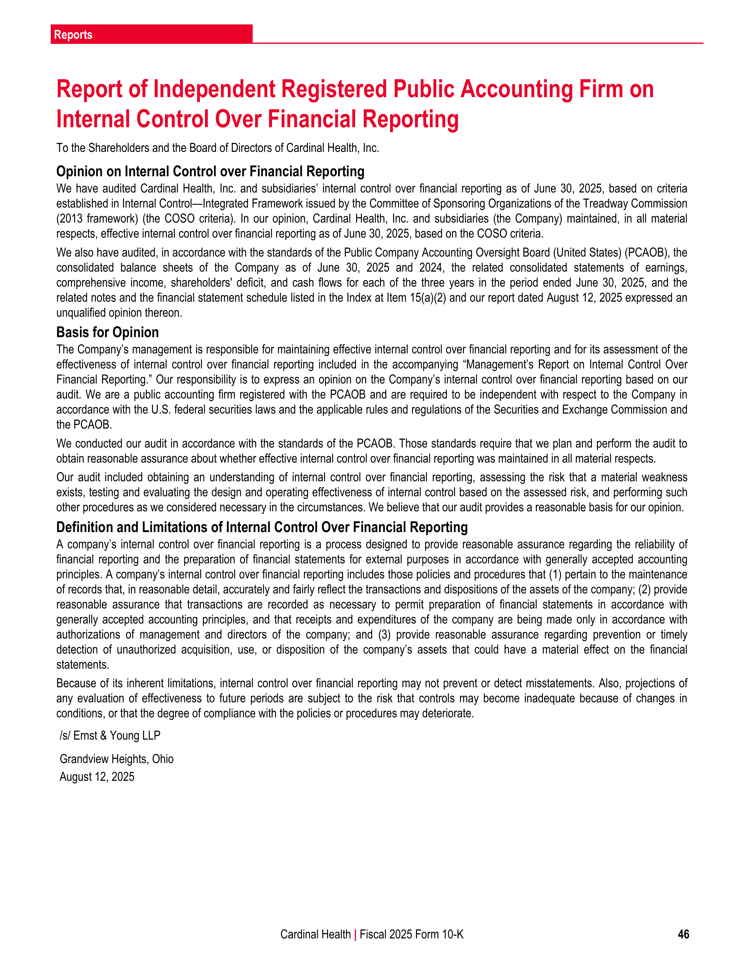 Cardinal Health Annual Report — page 53