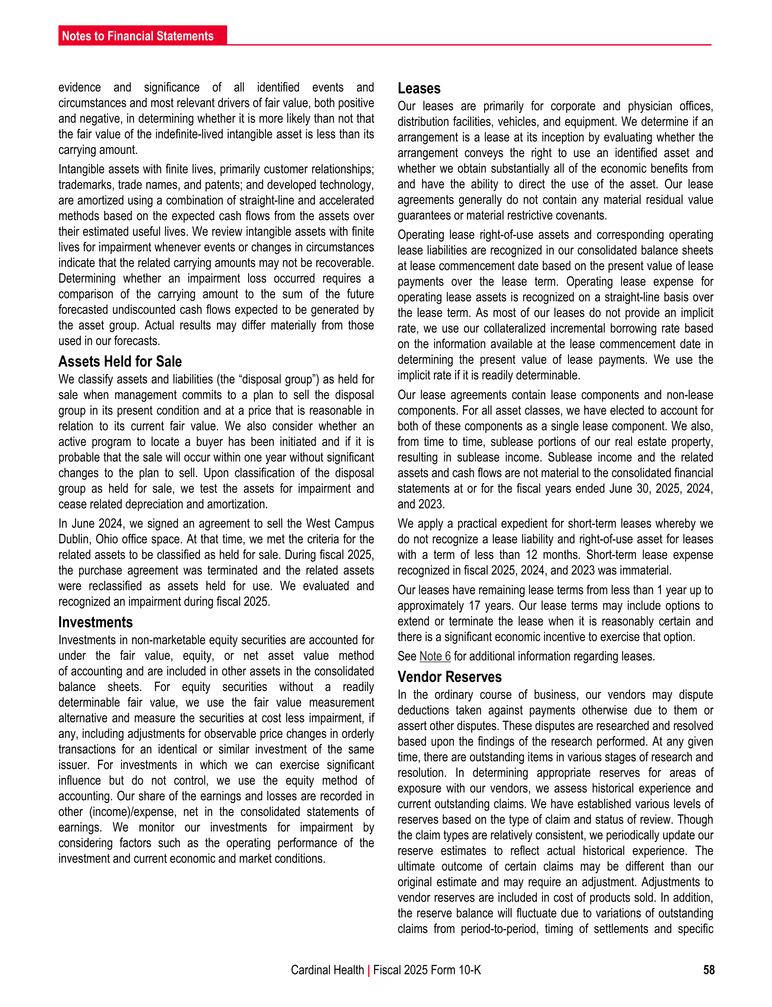 Cardinal Health Annual Report — page 65