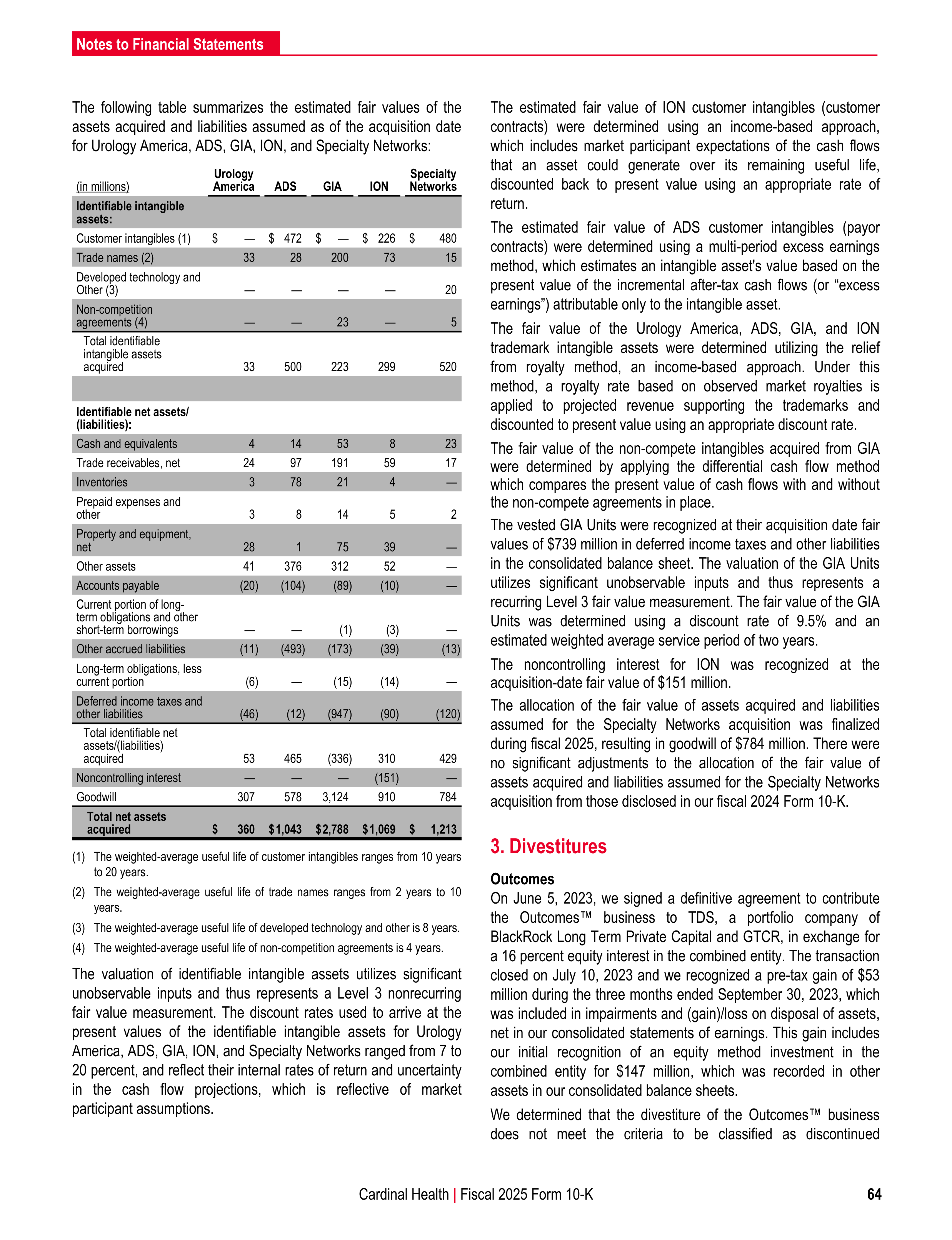 Cardinal Health Annual Report — page 71