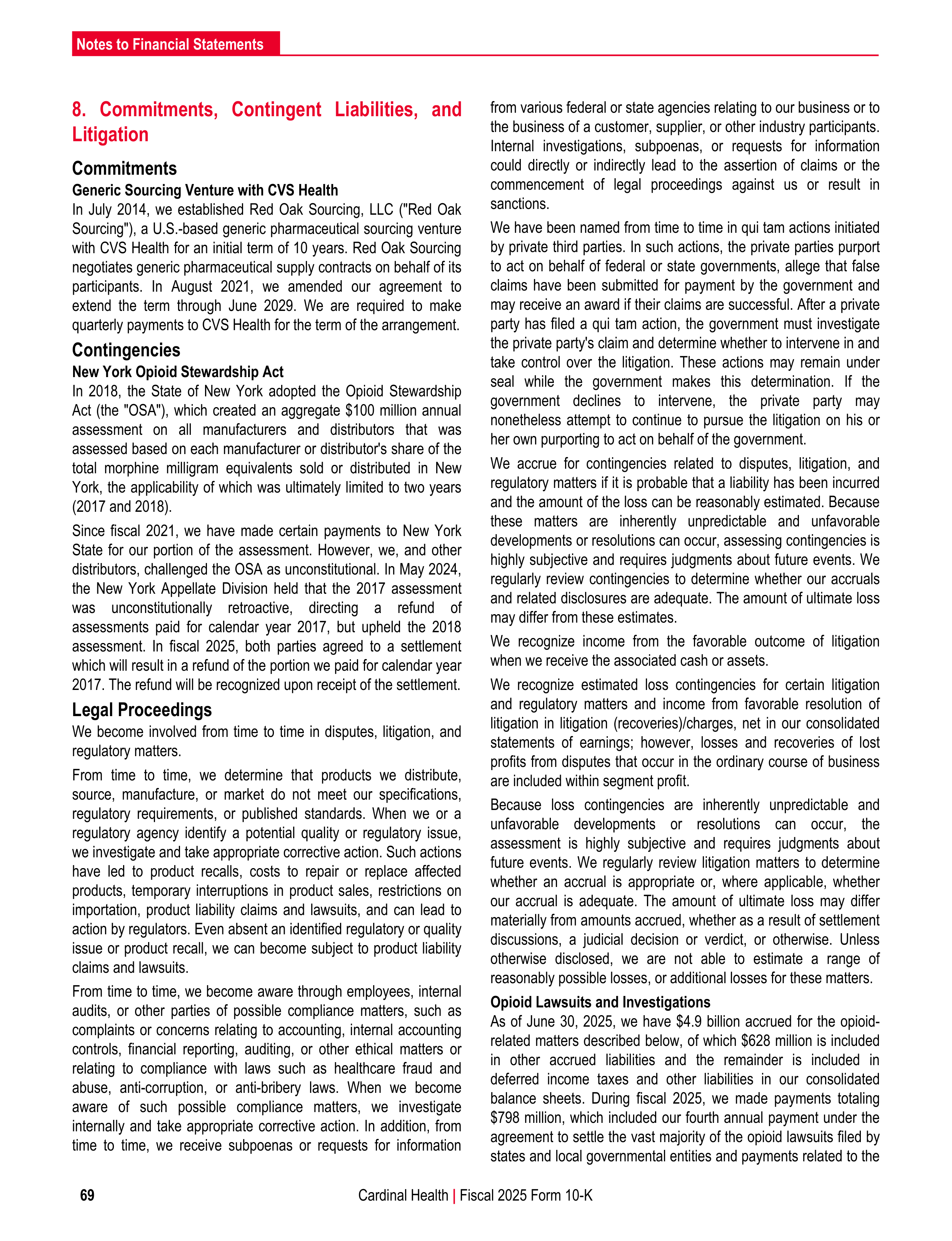 Cardinal Health Annual Report — page 76