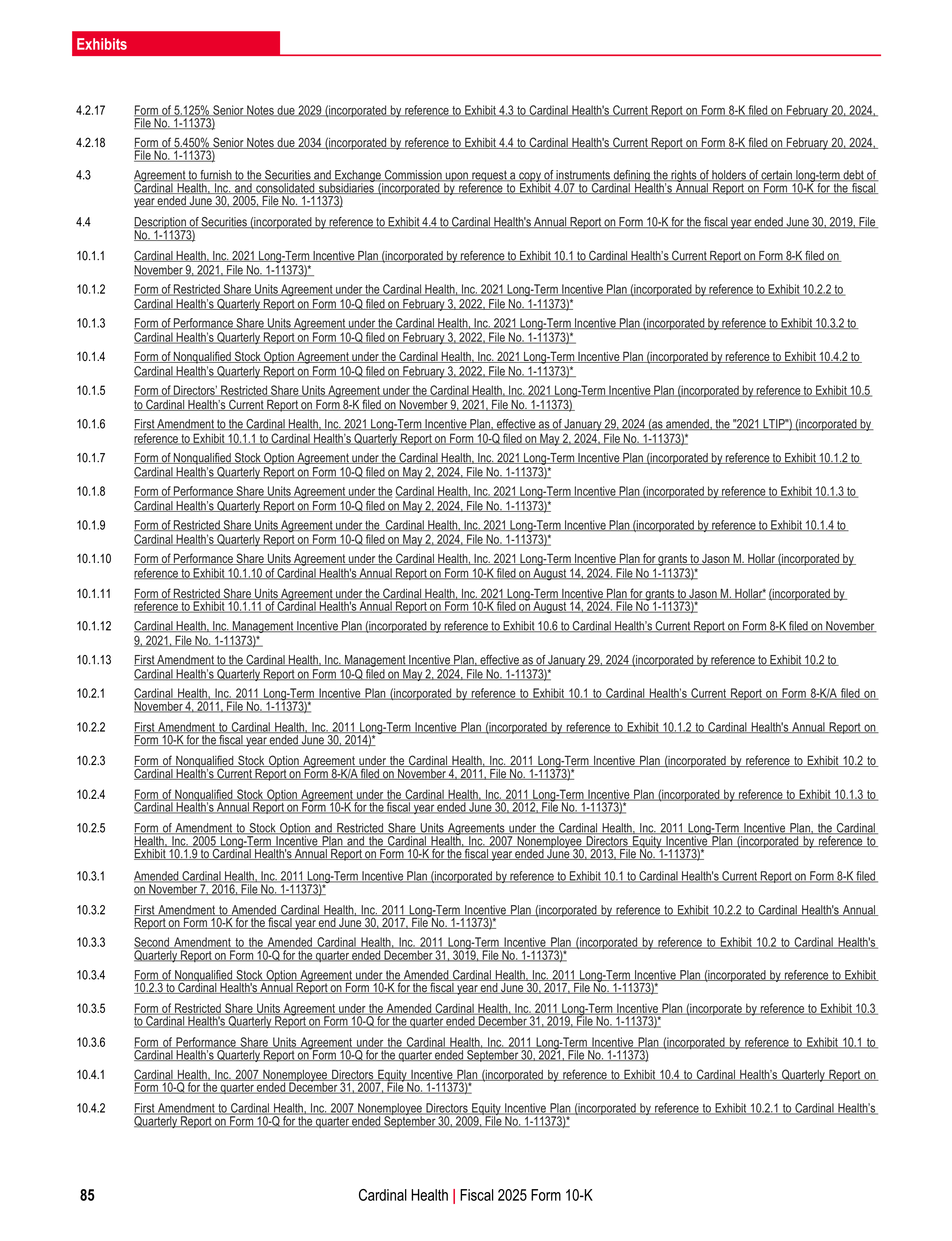Cardinal Health Annual Report — page 92