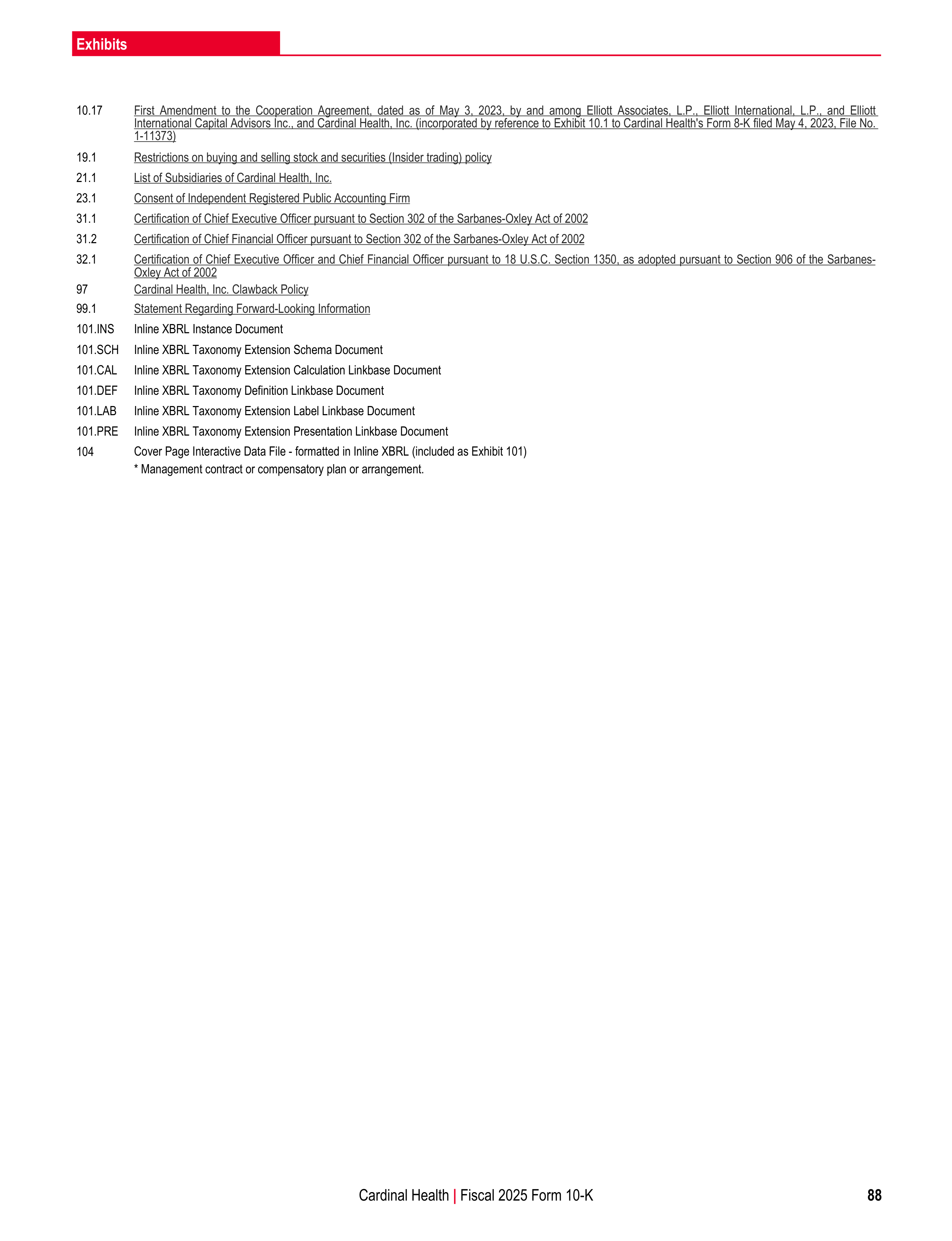 Cardinal Health Annual Report — page 95