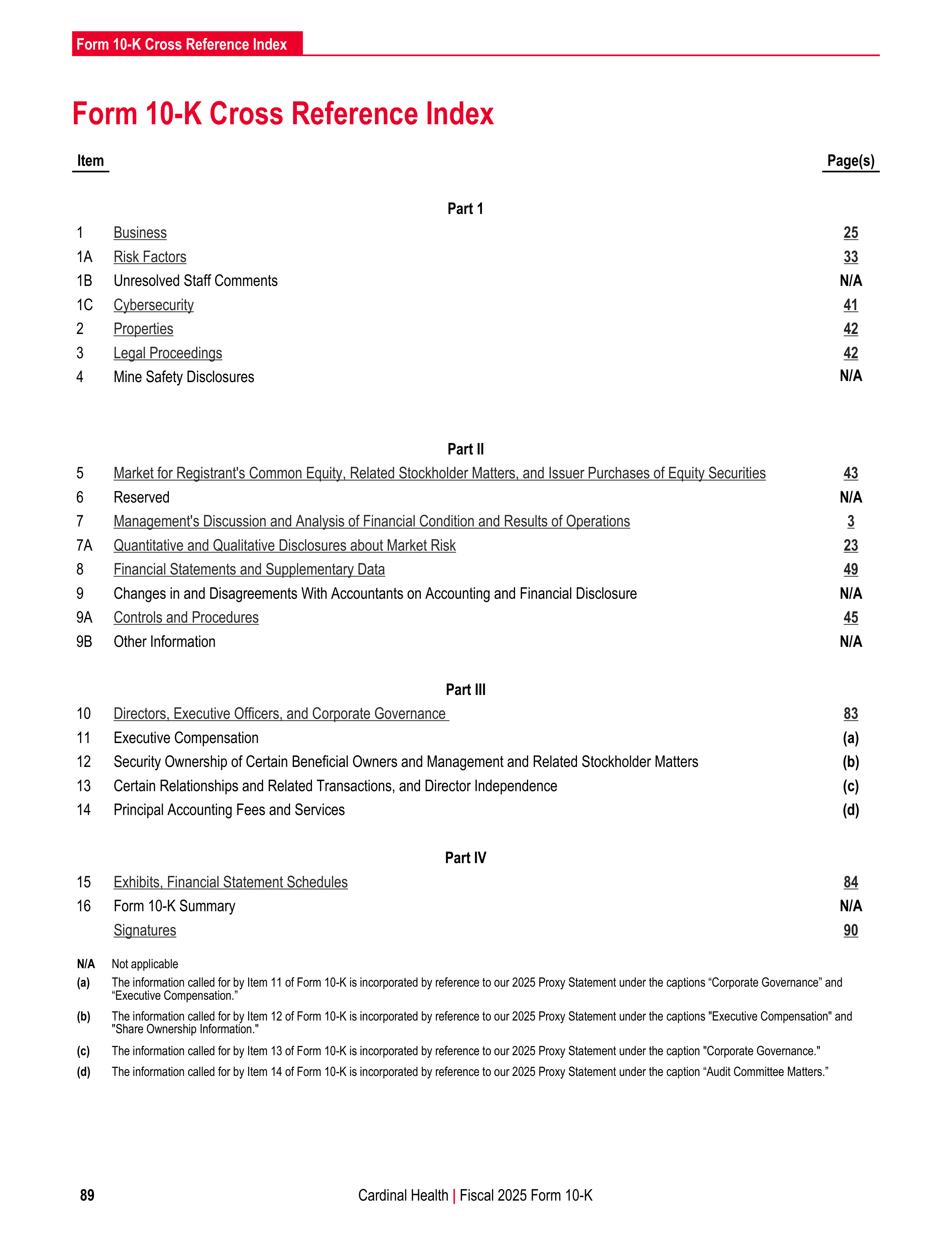 Cardinal Health Annual Report — page 96
