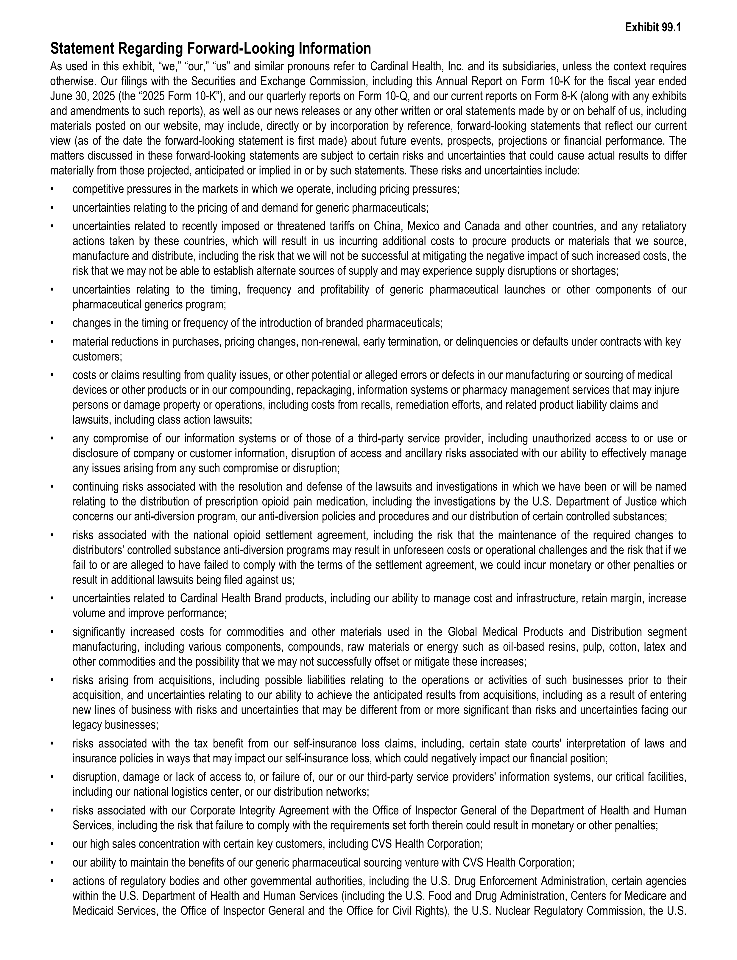 Cardinal Health Annual Report — page 98