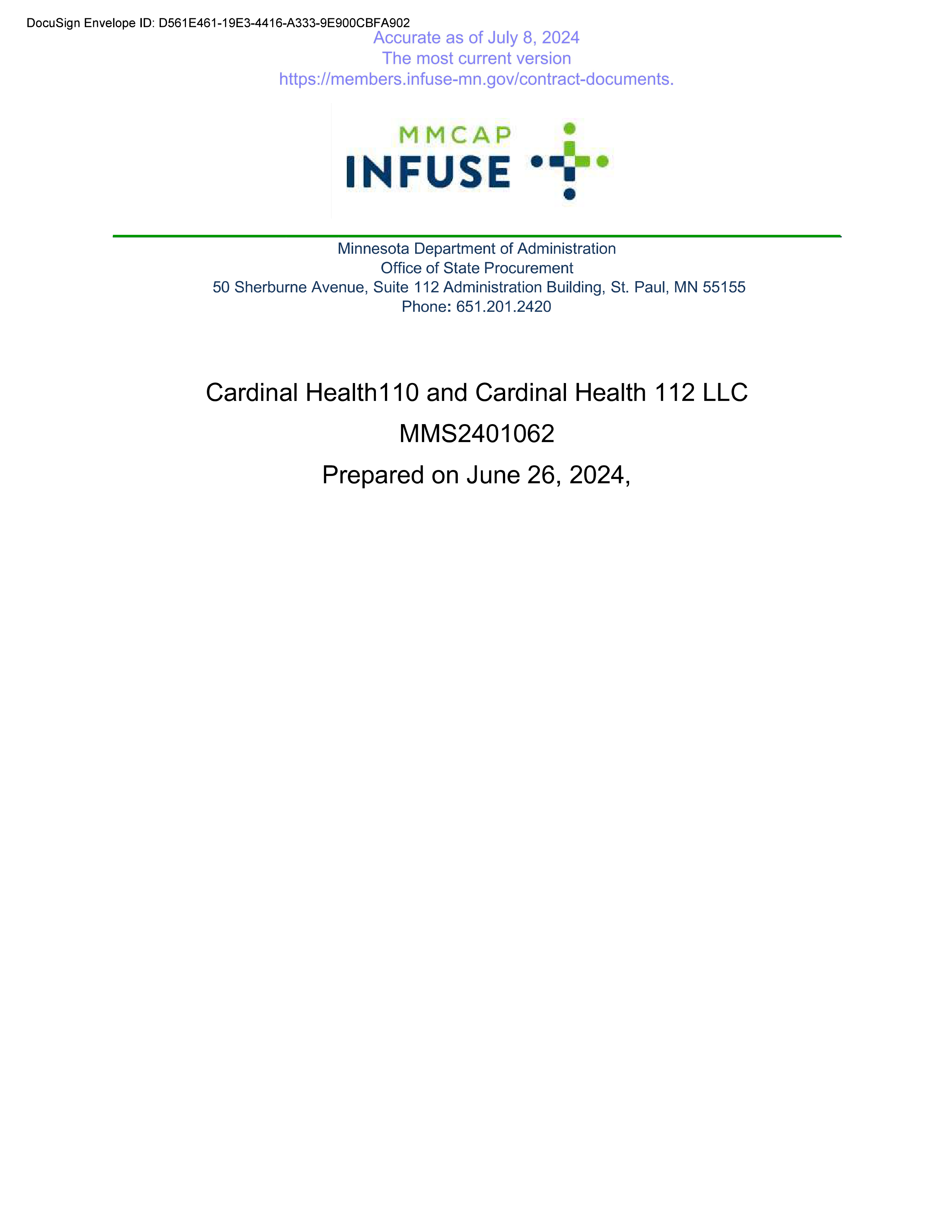 Cardinal Health Contract Change — page 11