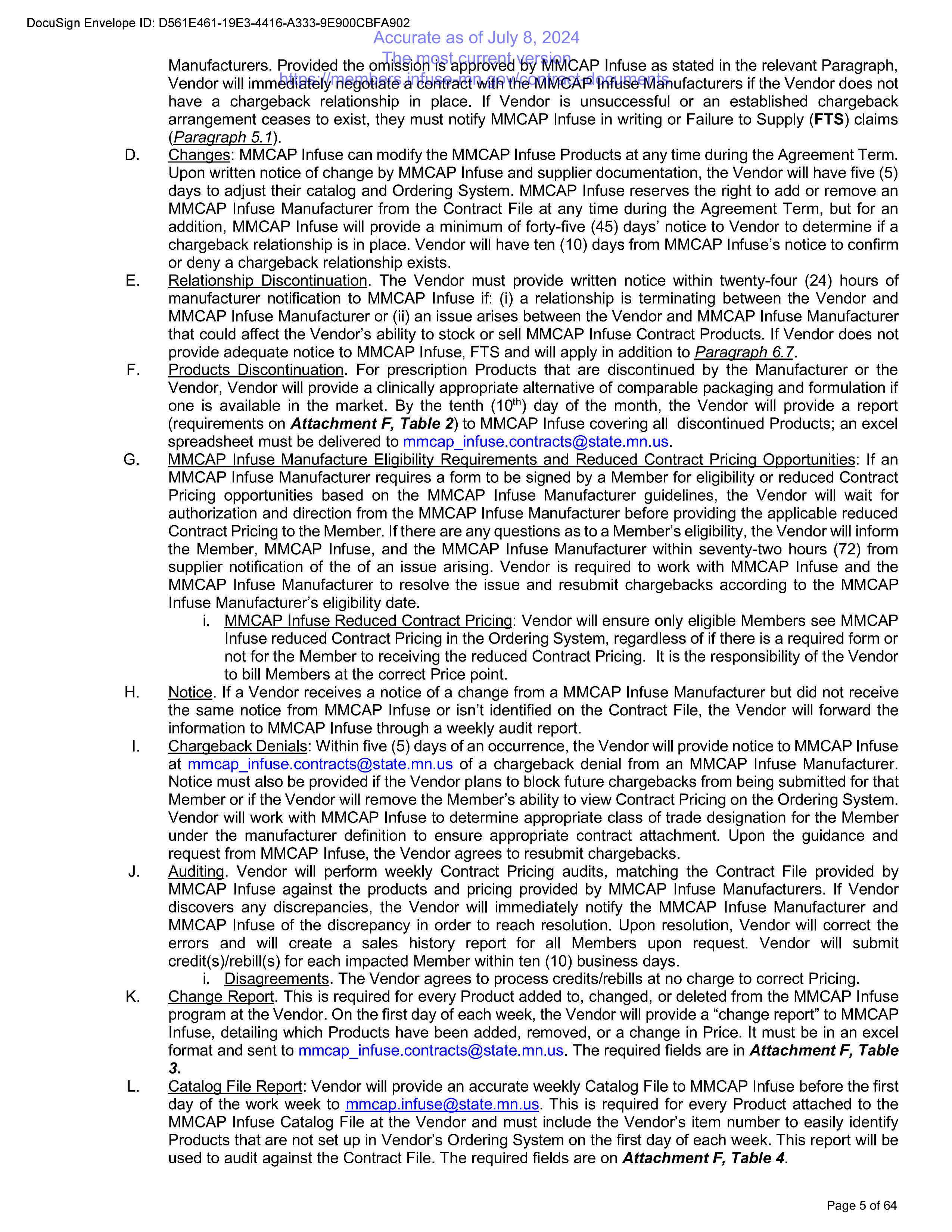 Cardinal Health Contract Change — page 16