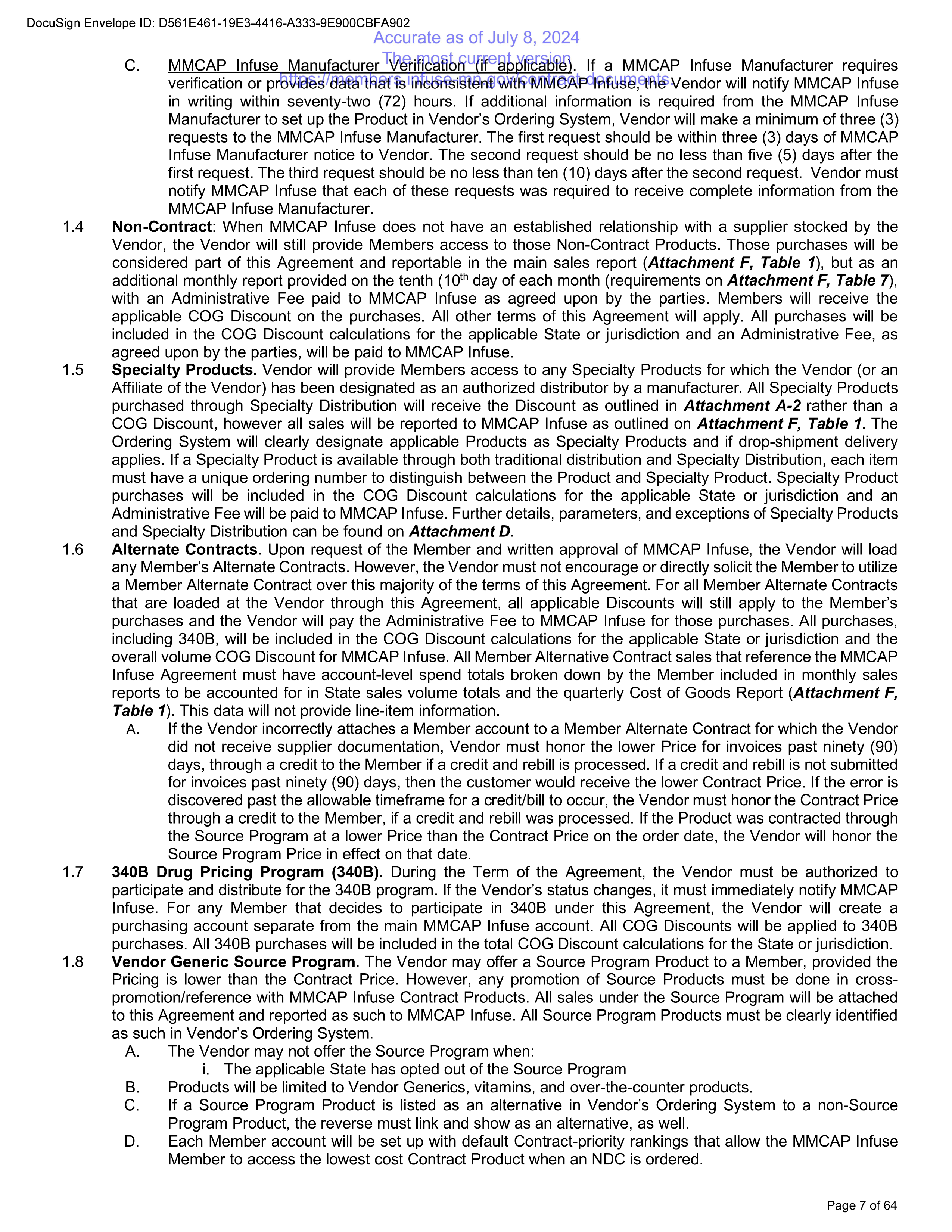 Cardinal Health Contract Change — page 18