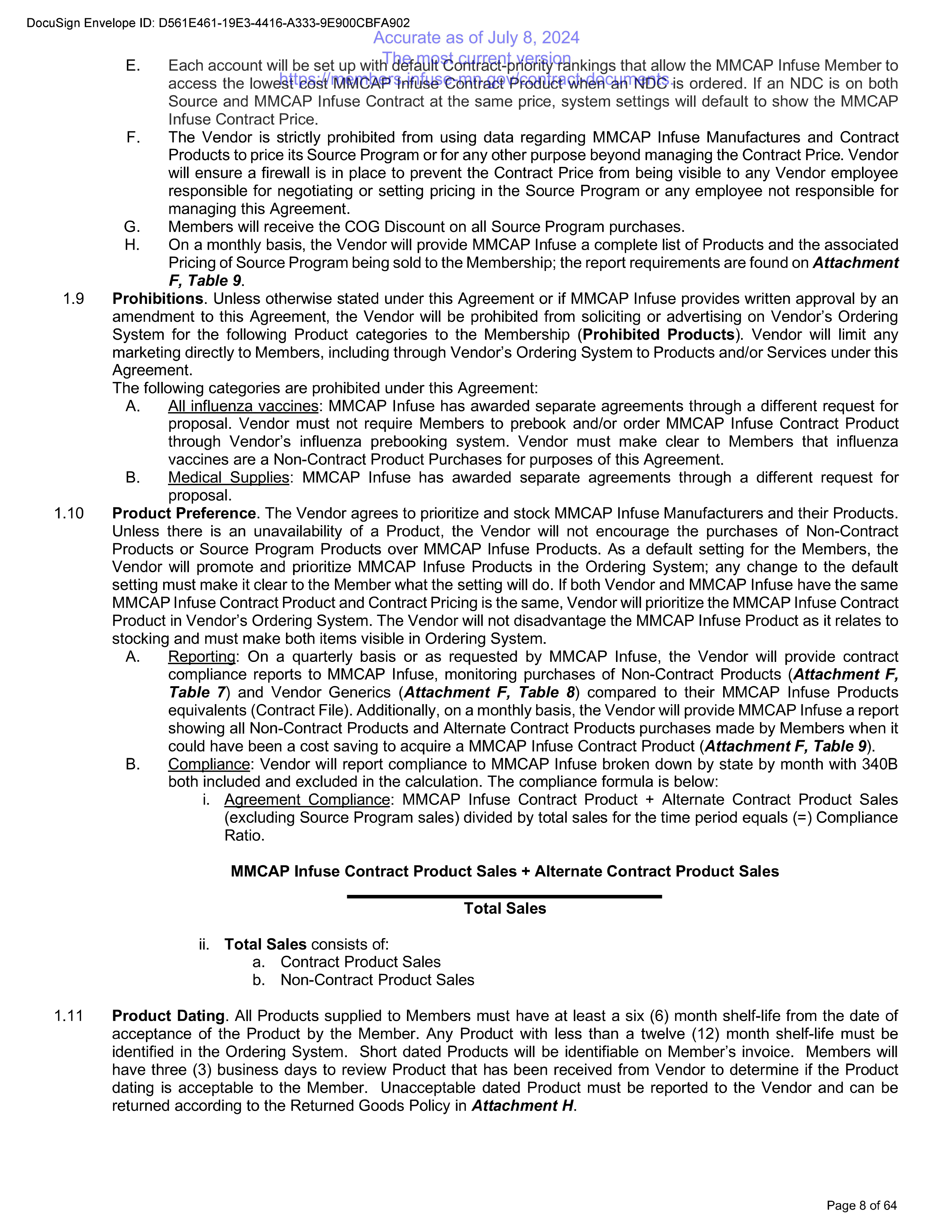 Cardinal Health Contract Change — page 19