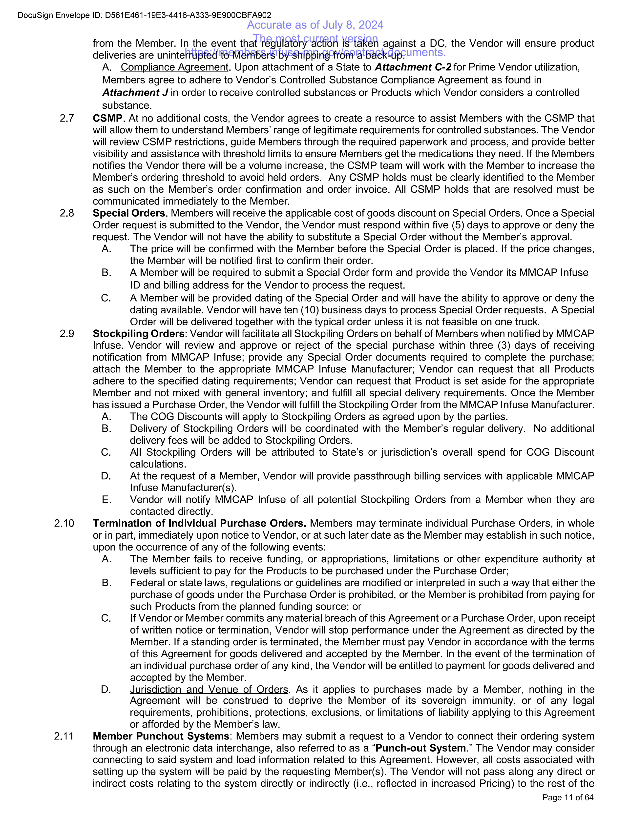 Cardinal Health Contract Change — page 22