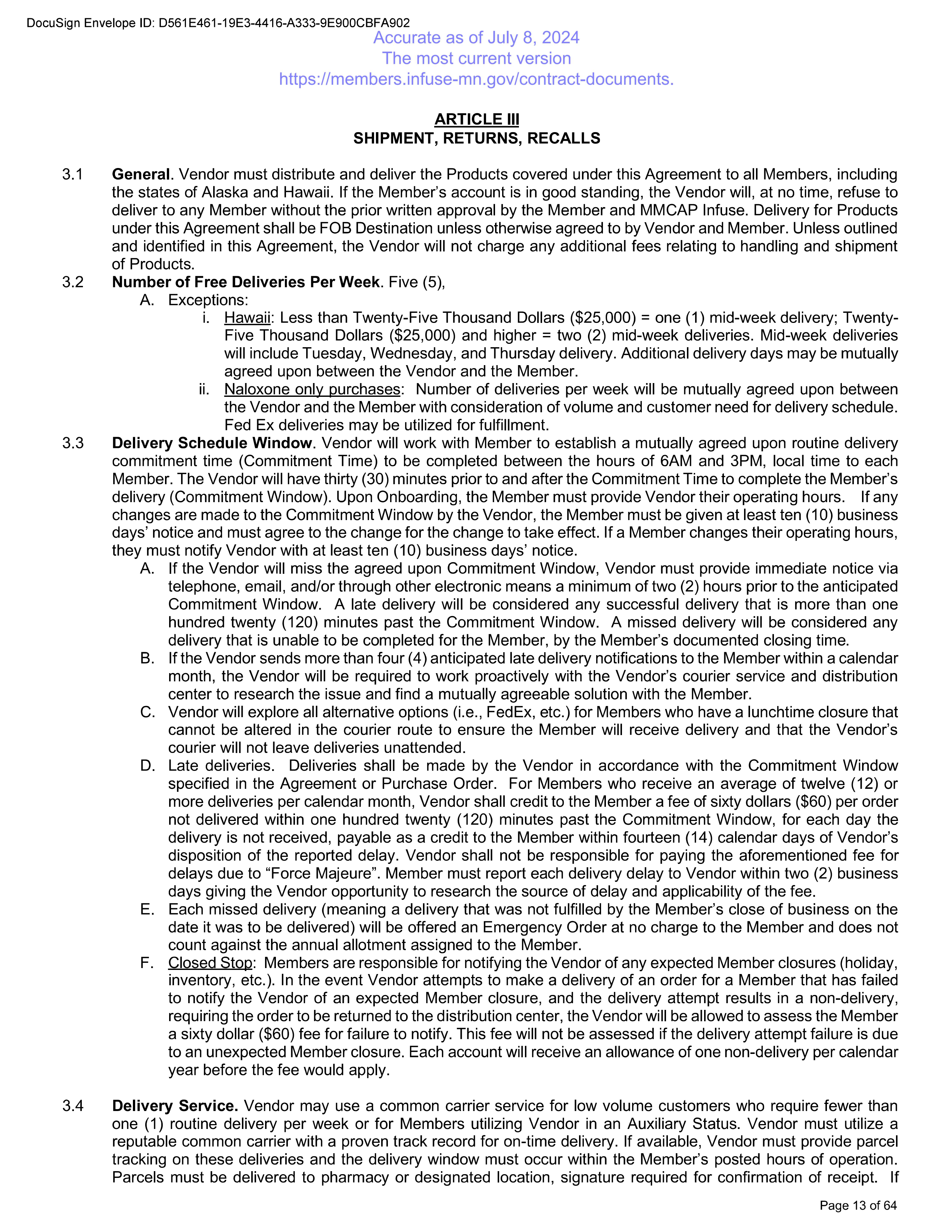Cardinal Health Contract Change — page 24