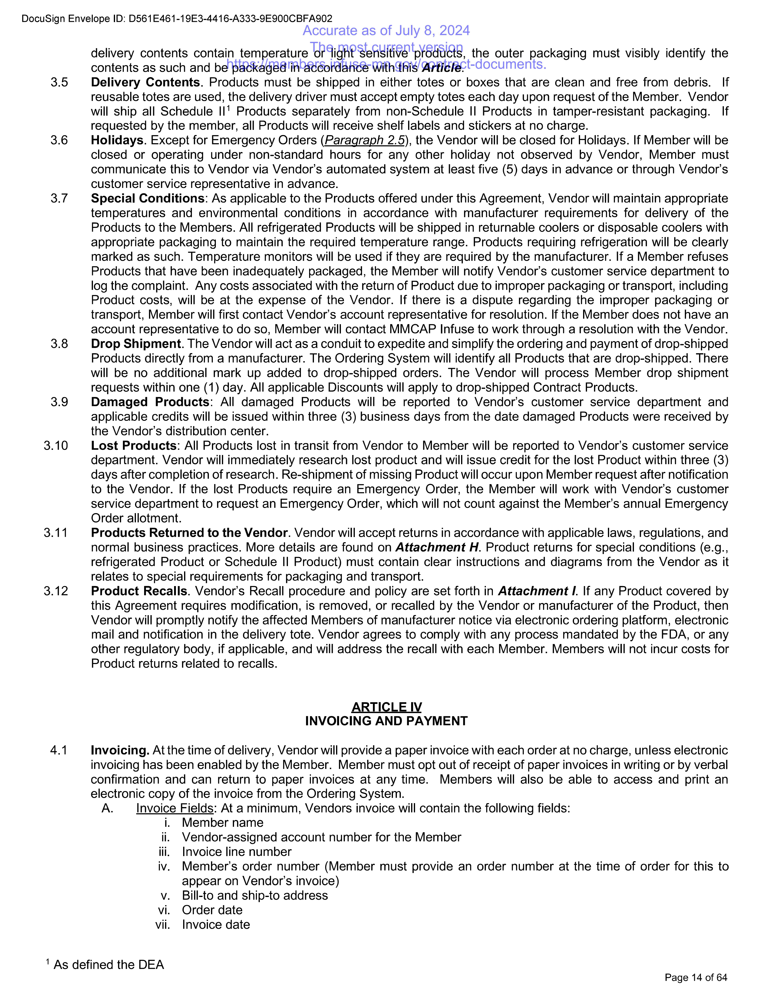 Cardinal Health Contract Change — page 25
