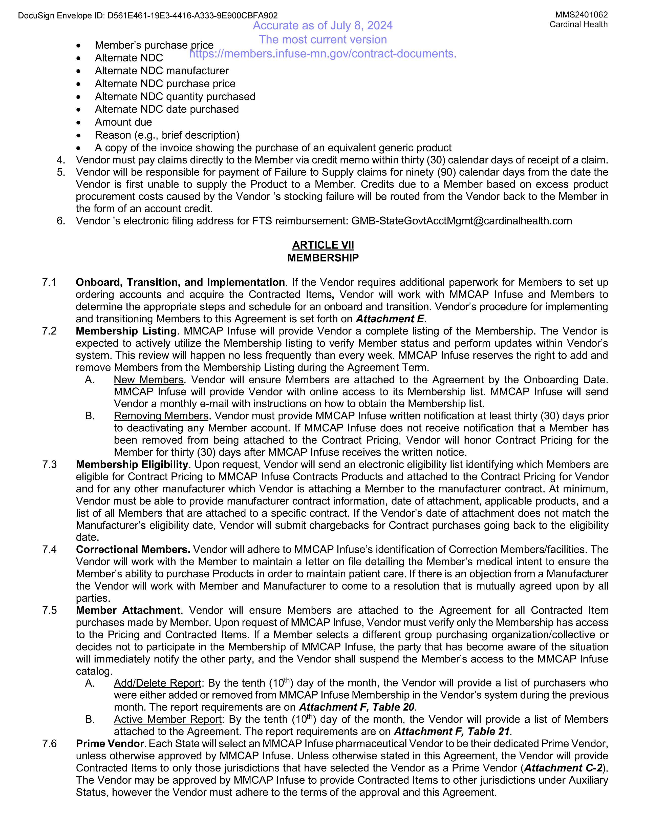 Cardinal Health Contract Change — page 34