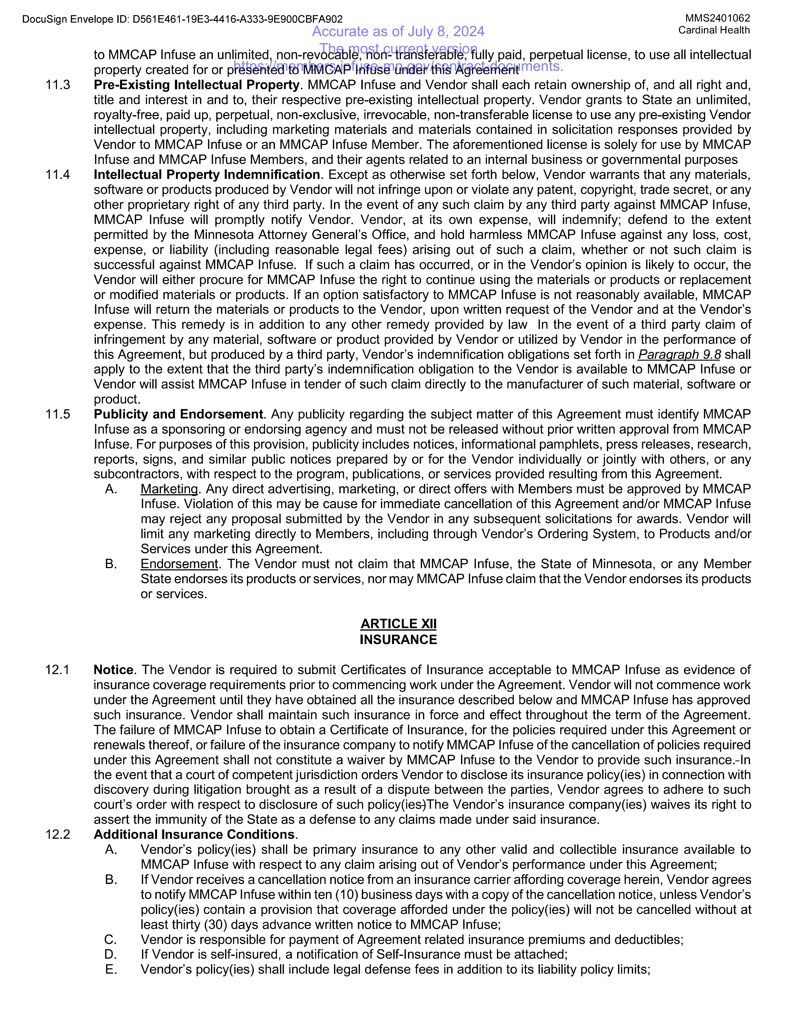 Cardinal Health Contract Change — page 41