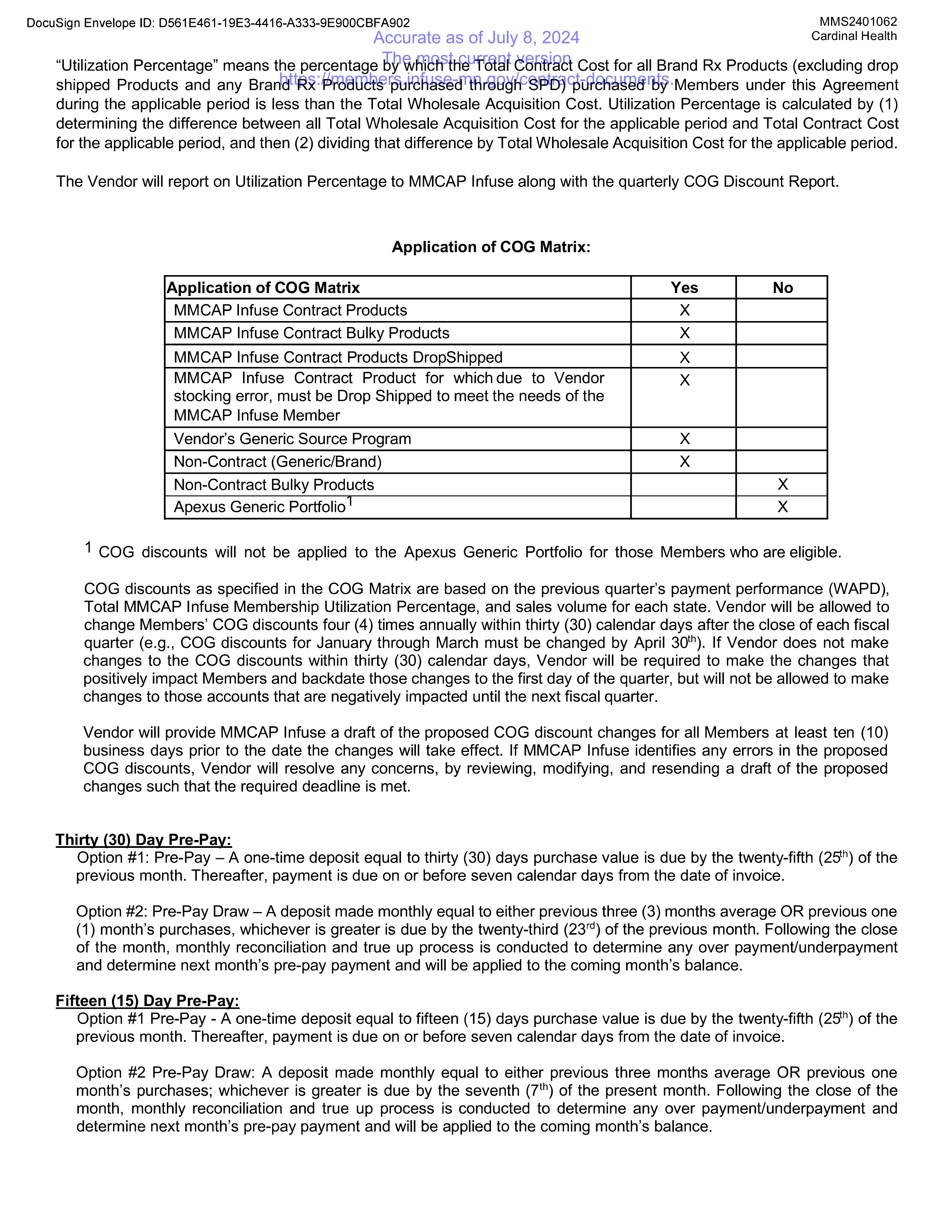 Cardinal Health Contract Change — page 46