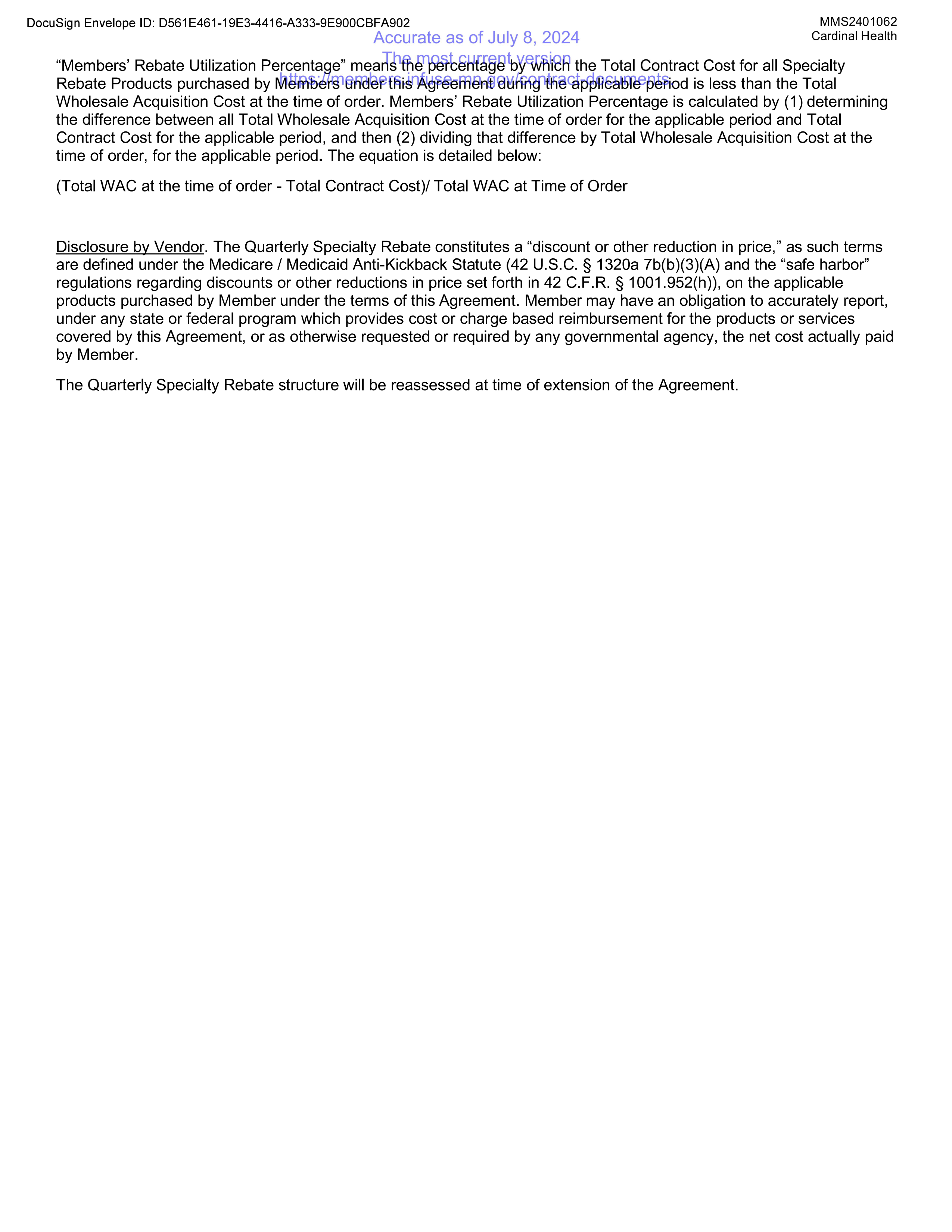 Cardinal Health Contract Change — page 49