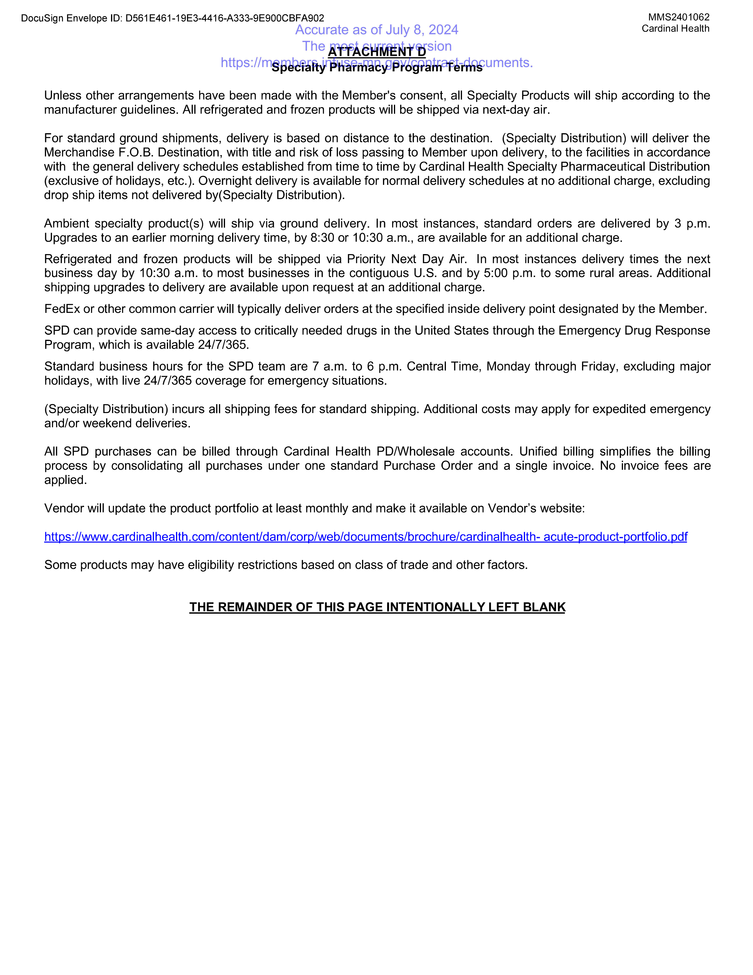 Cardinal Health Contract Change — page 56
