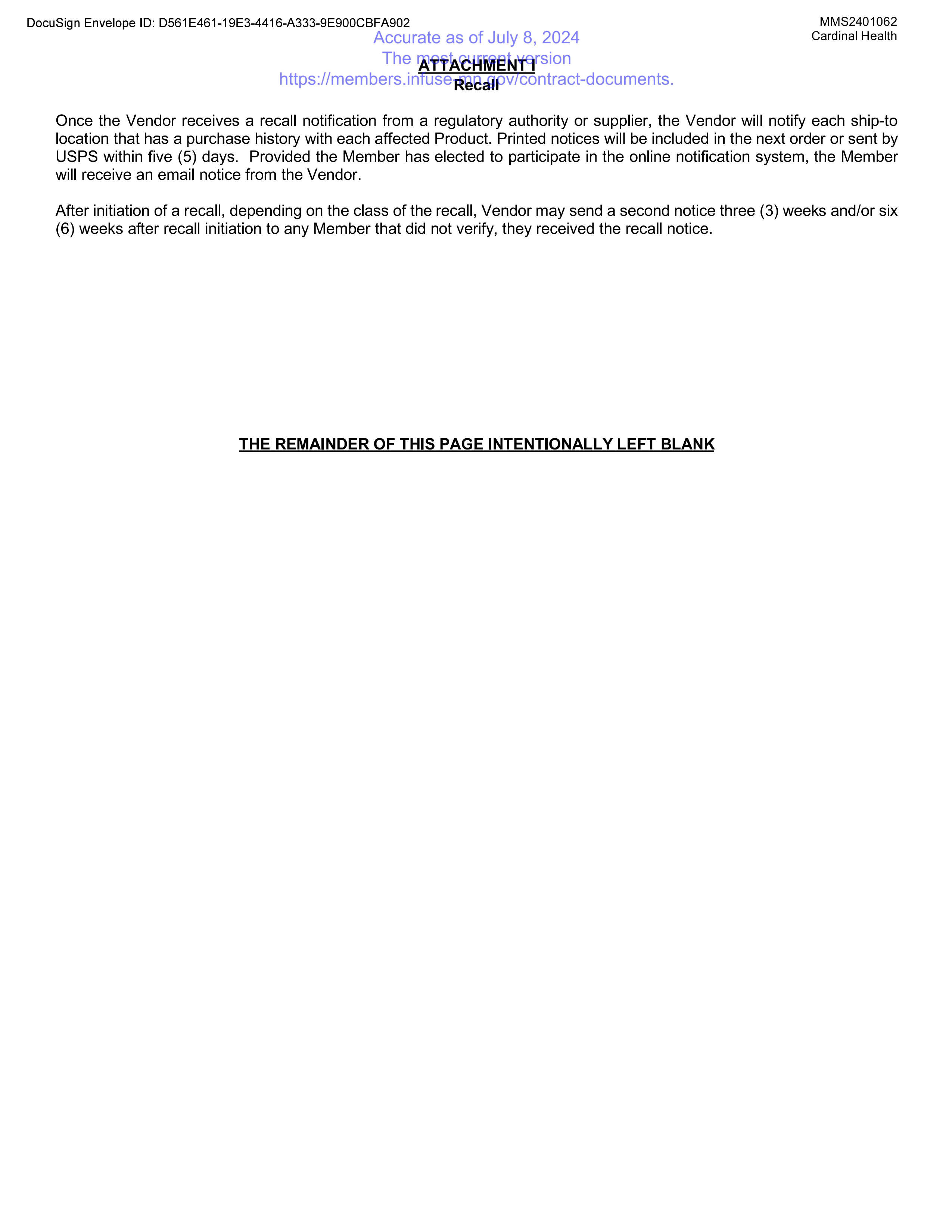 Cardinal Health Contract Change — page 73
