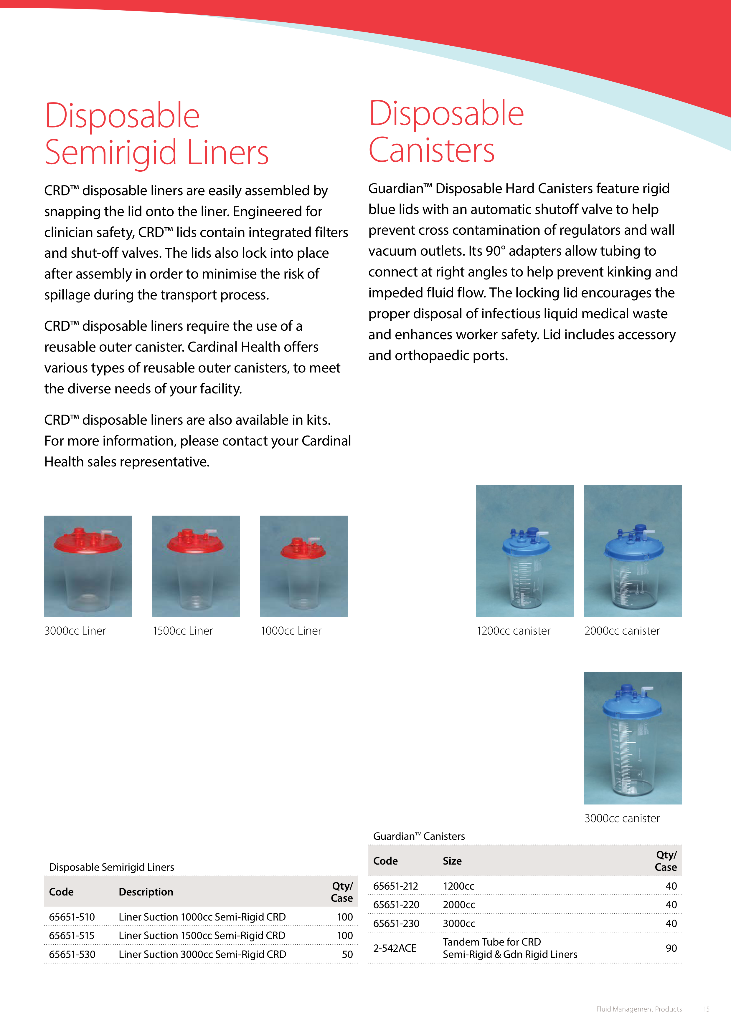 Cardinal Health Fluid Management Suction Brochure — page 15
