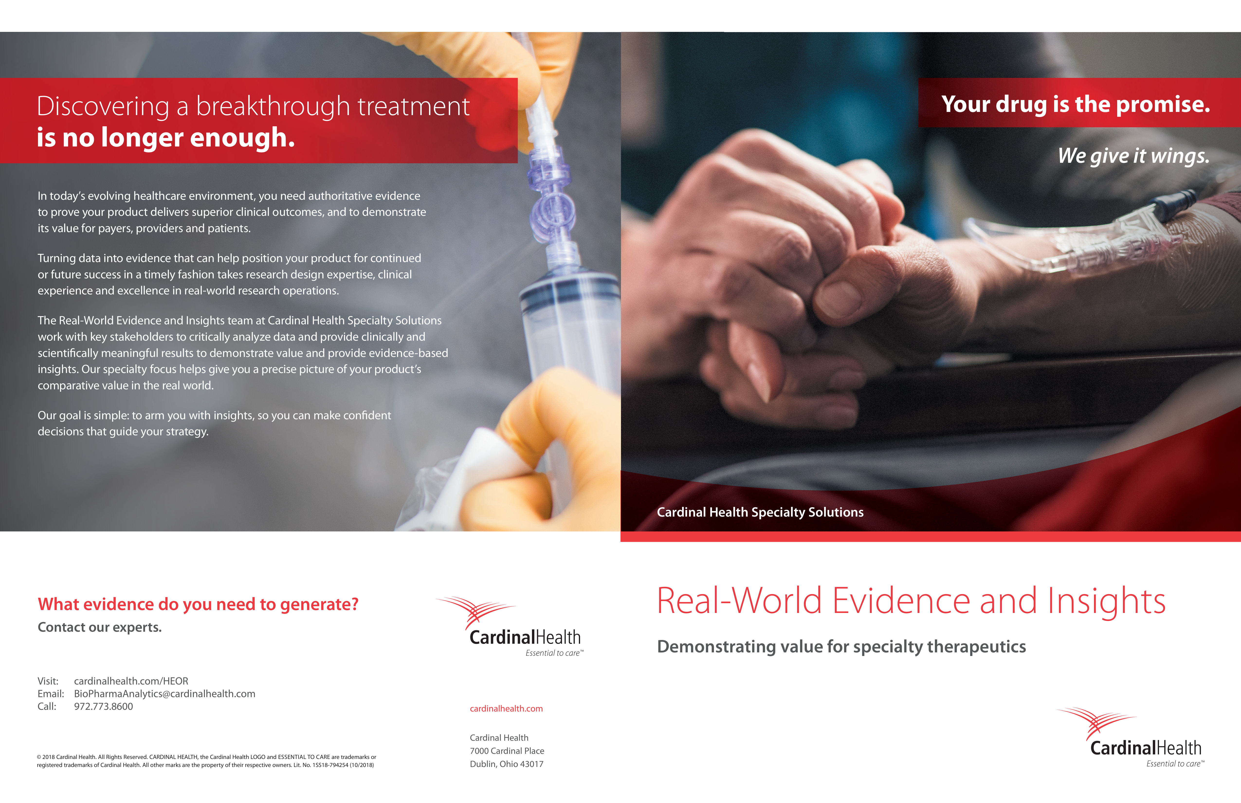 Cardinal Health Healthcare Research Brochure — page 1