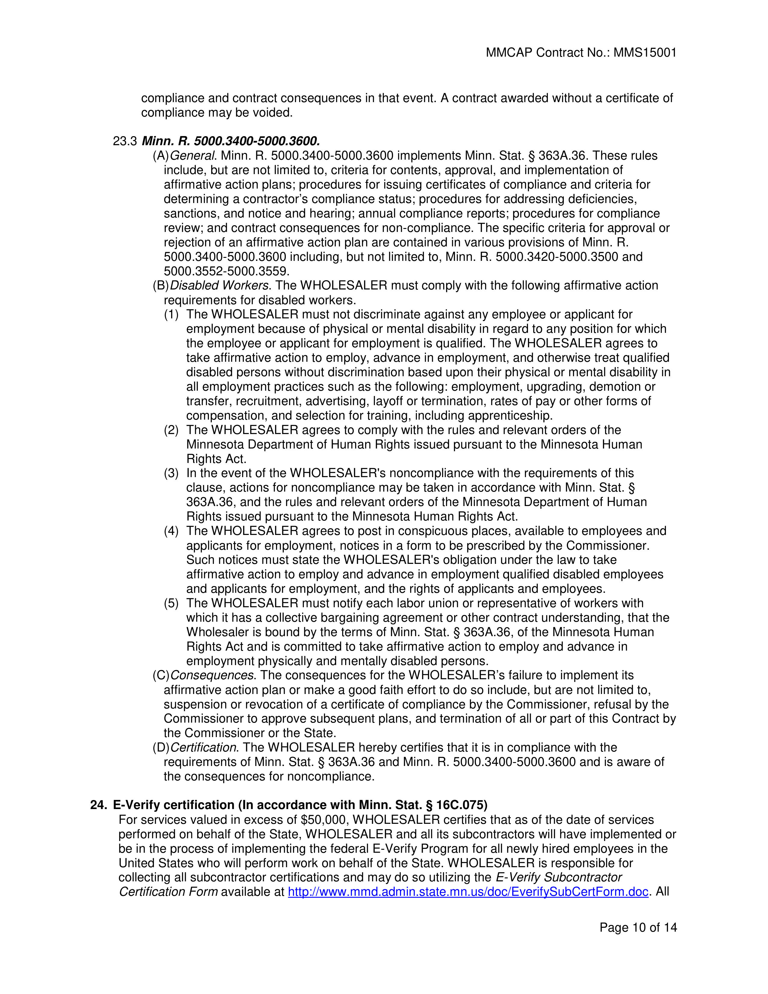 Cardinal Health Pharmaceutical Wholesaler Services Contract — page 10