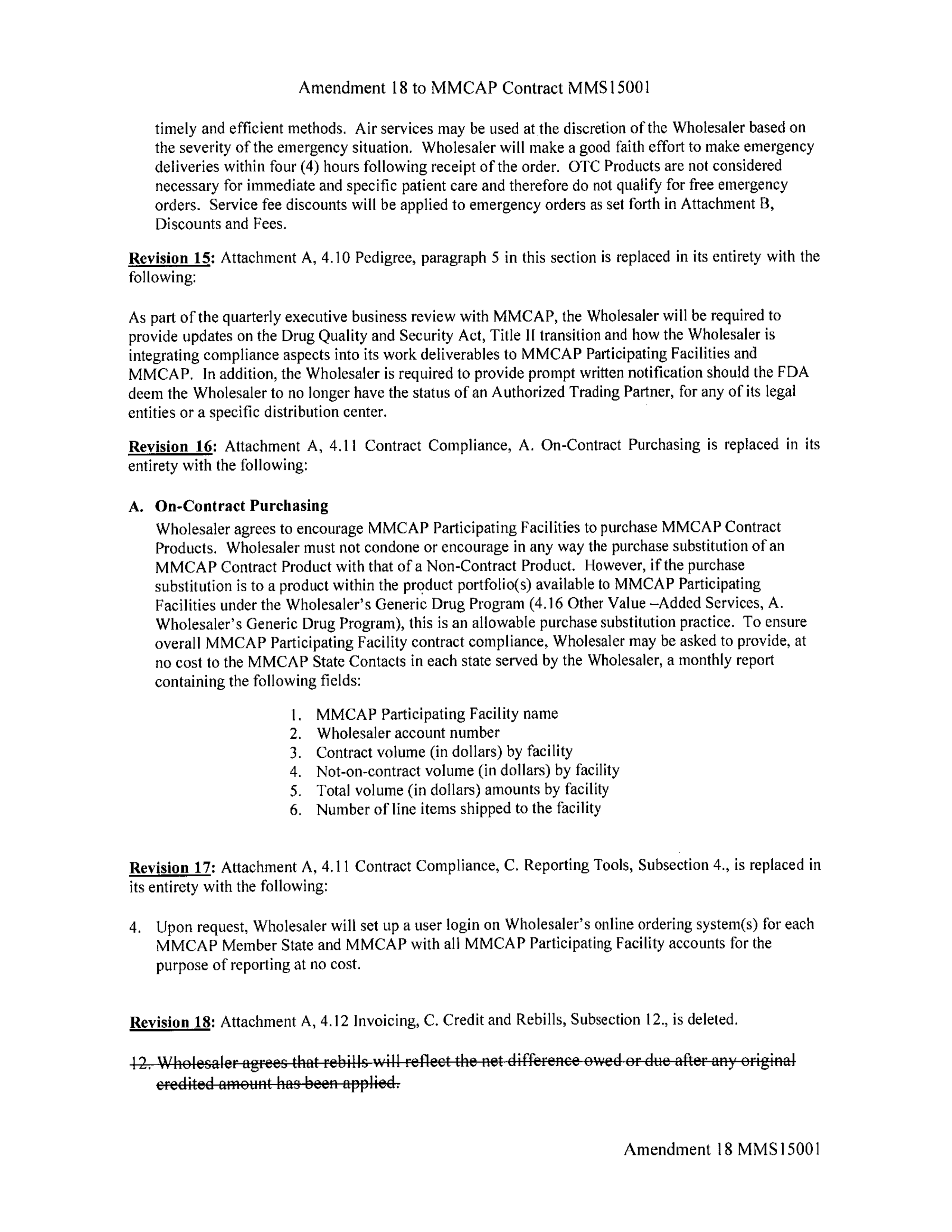 Cardinal Health Pharmaceutical Wholesaler Services Contract — page 111