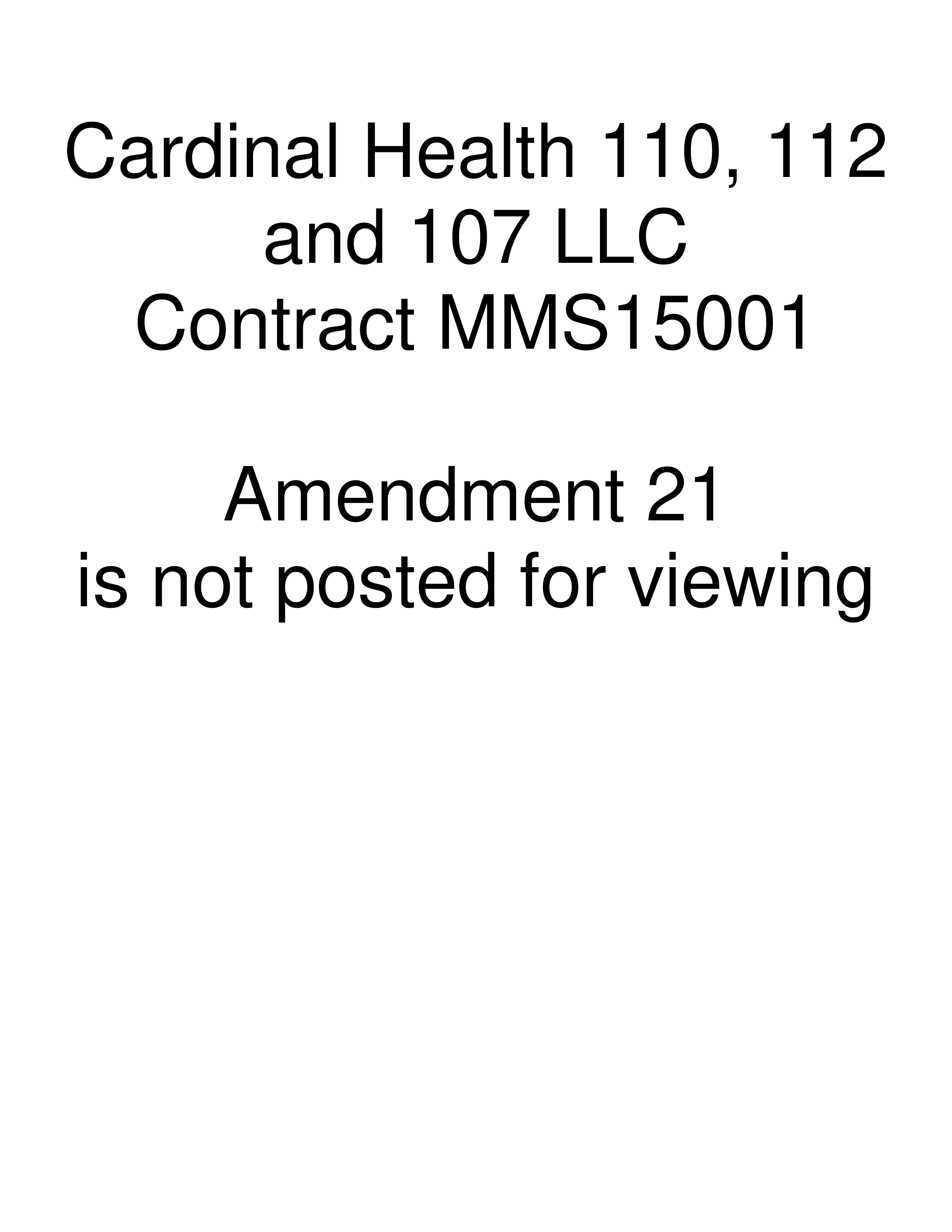 Cardinal Health Pharmaceutical Wholesaler Services Contract — page 116