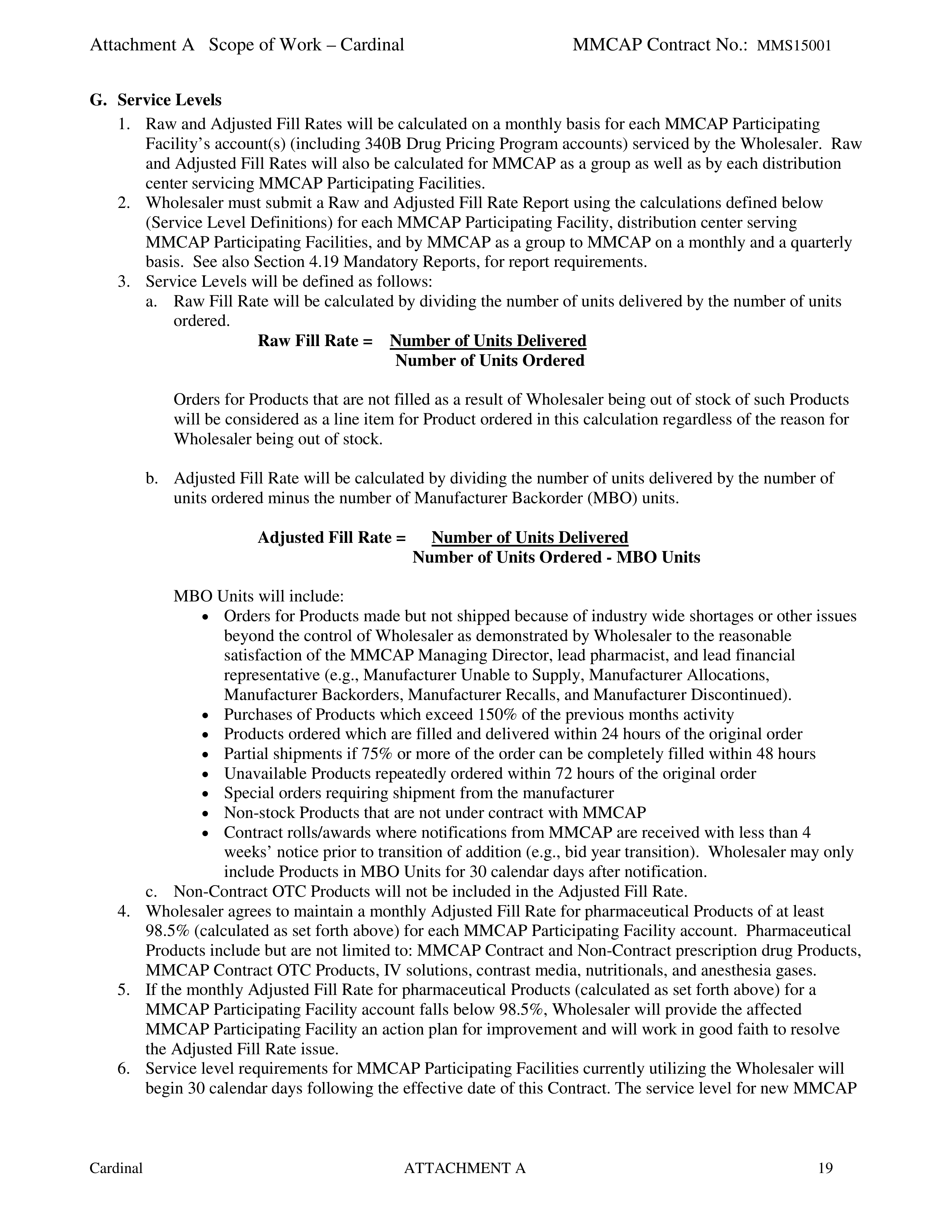 Cardinal Health Pharmaceutical Wholesaler Services Contract — page 33