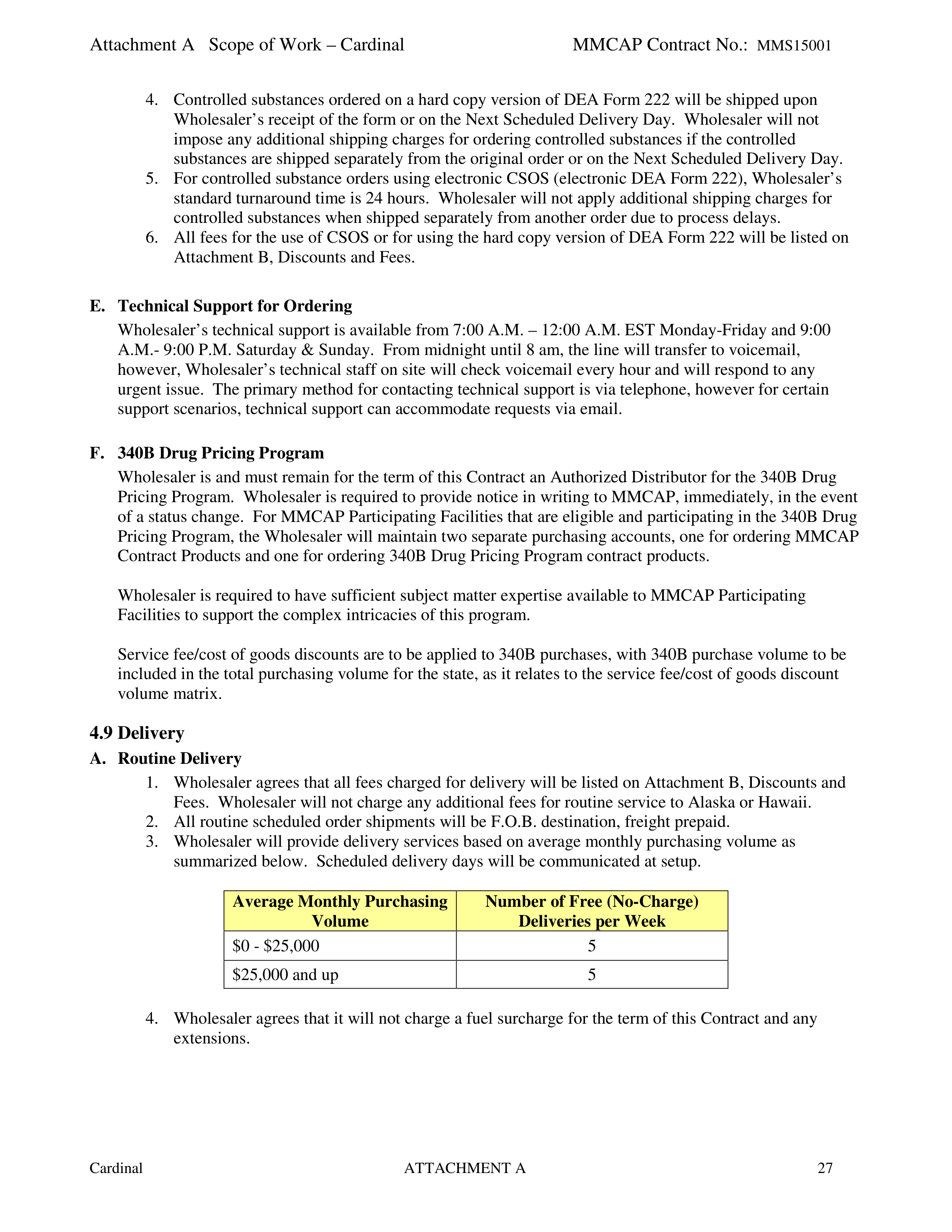 Cardinal Health Pharmaceutical Wholesaler Services Contract — page 41
