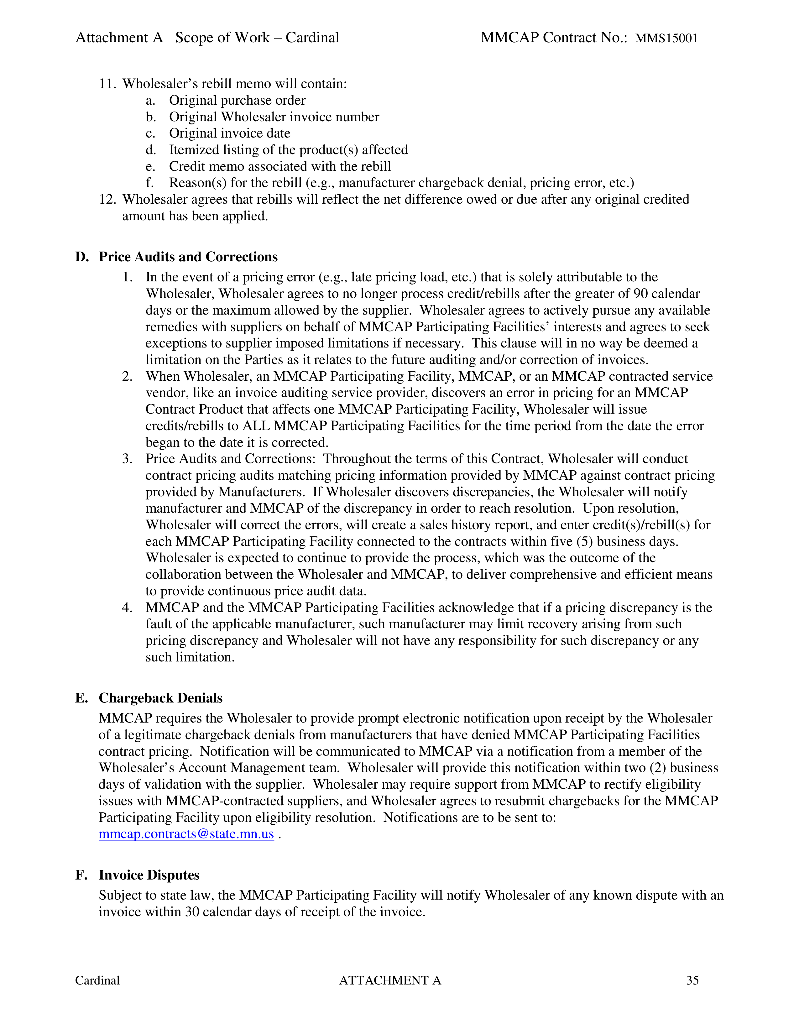 Cardinal Health Pharmaceutical Wholesaler Services Contract — page 49