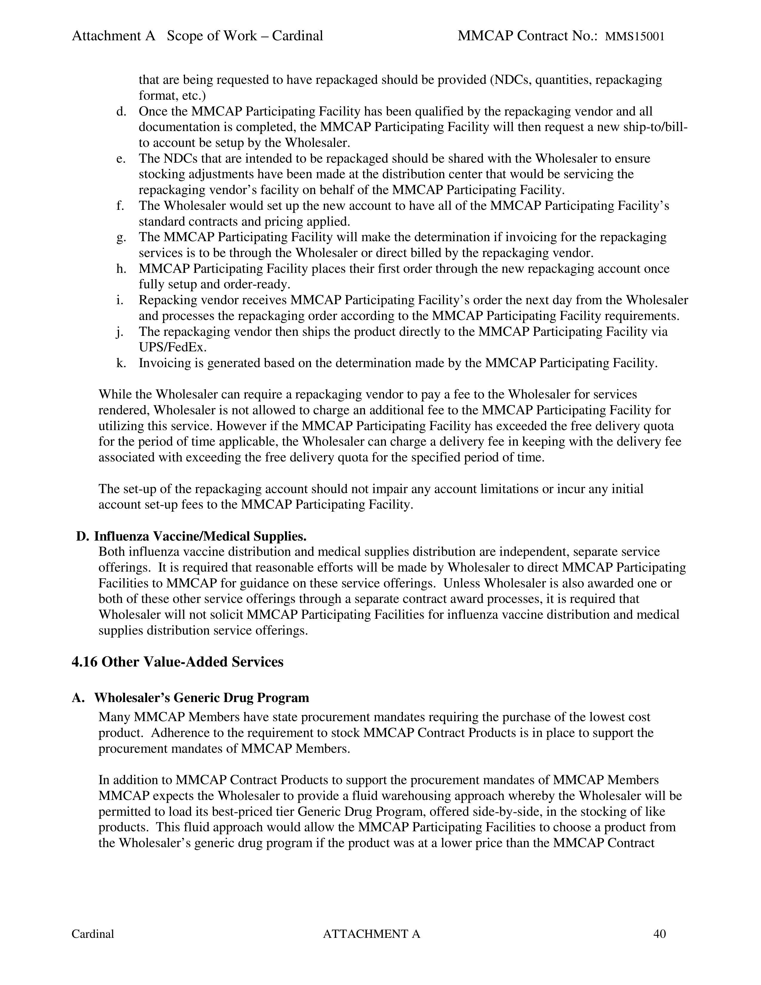 Cardinal Health Pharmaceutical Wholesaler Services Contract — page 54