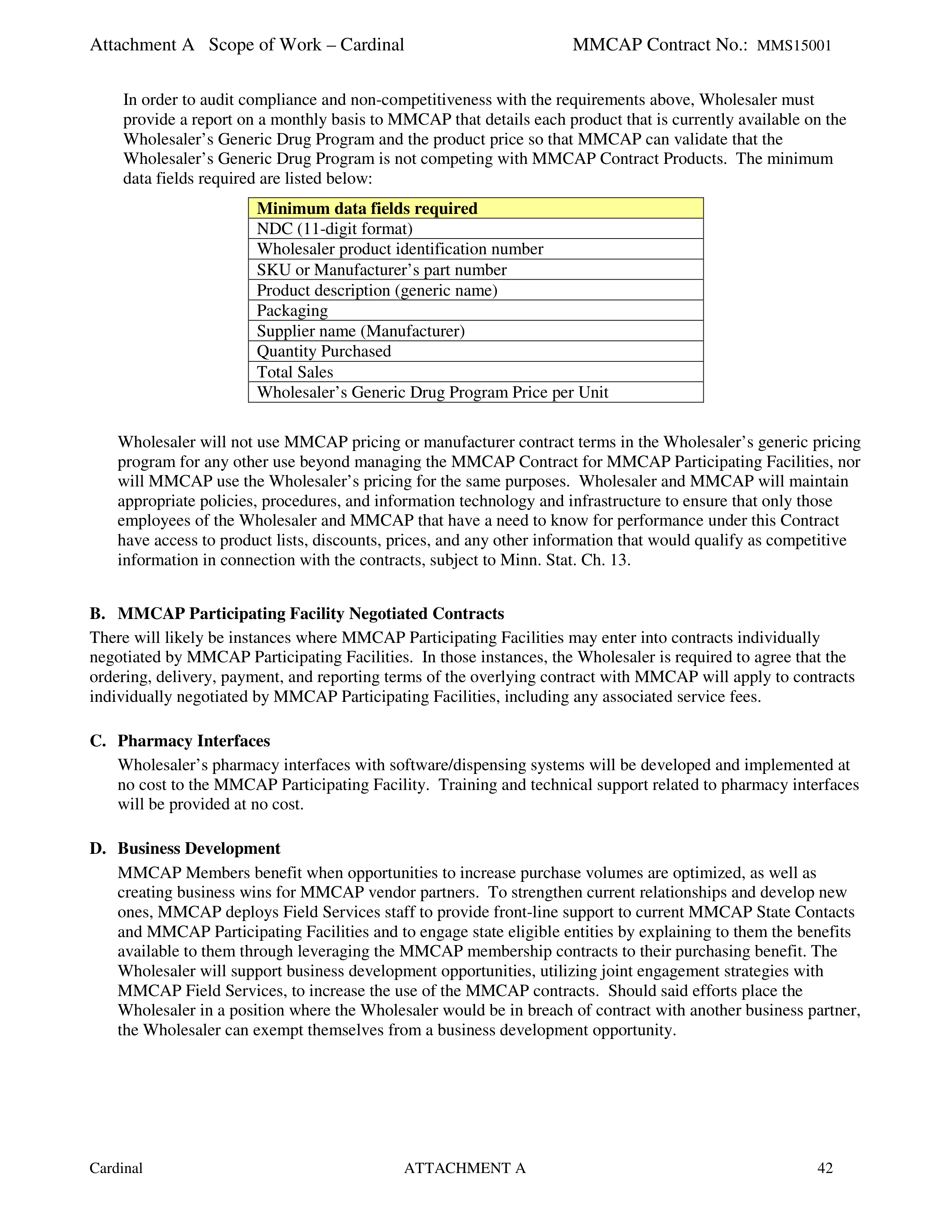 Cardinal Health Pharmaceutical Wholesaler Services Contract — page 56