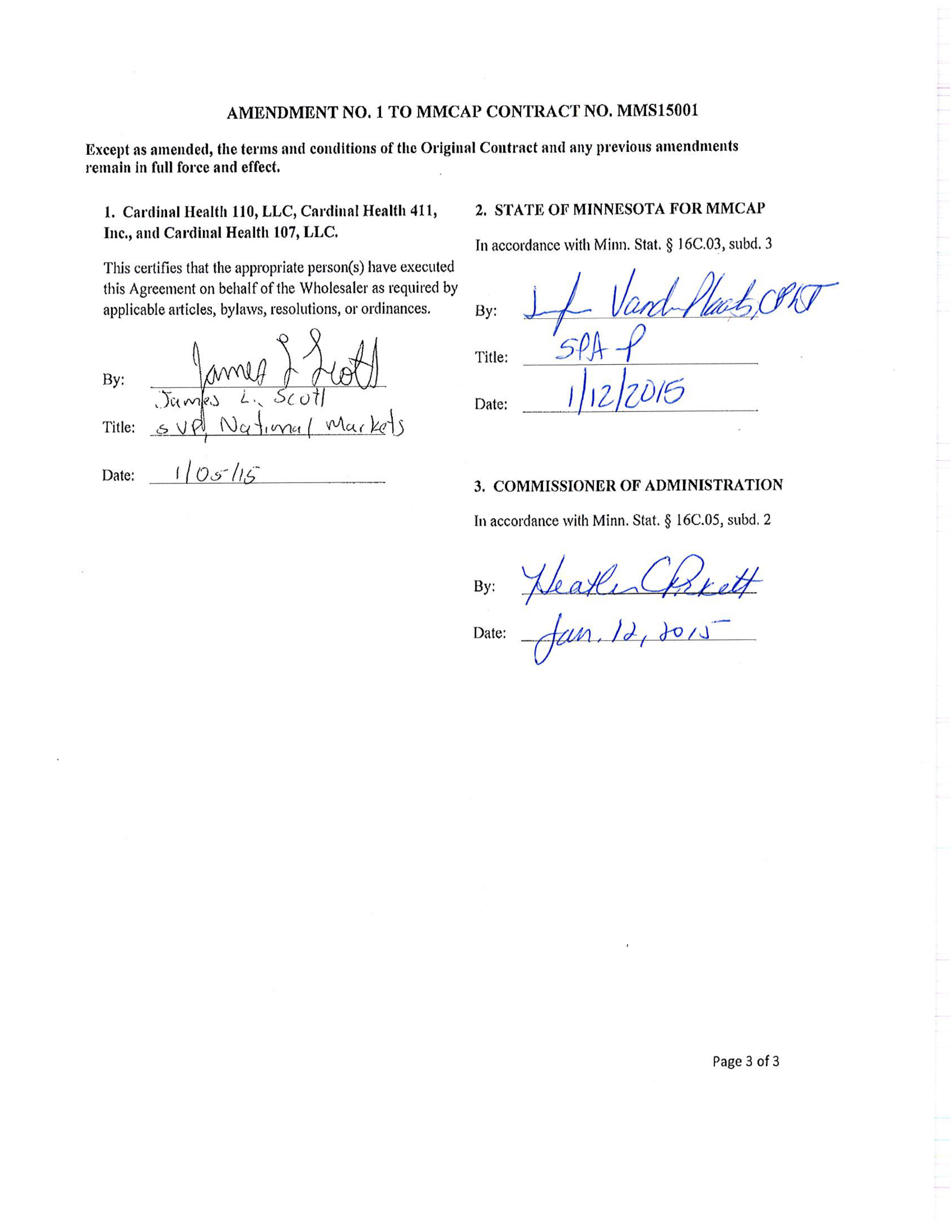 Cardinal Health Pharmaceutical Wholesaler Services Contract — page 83