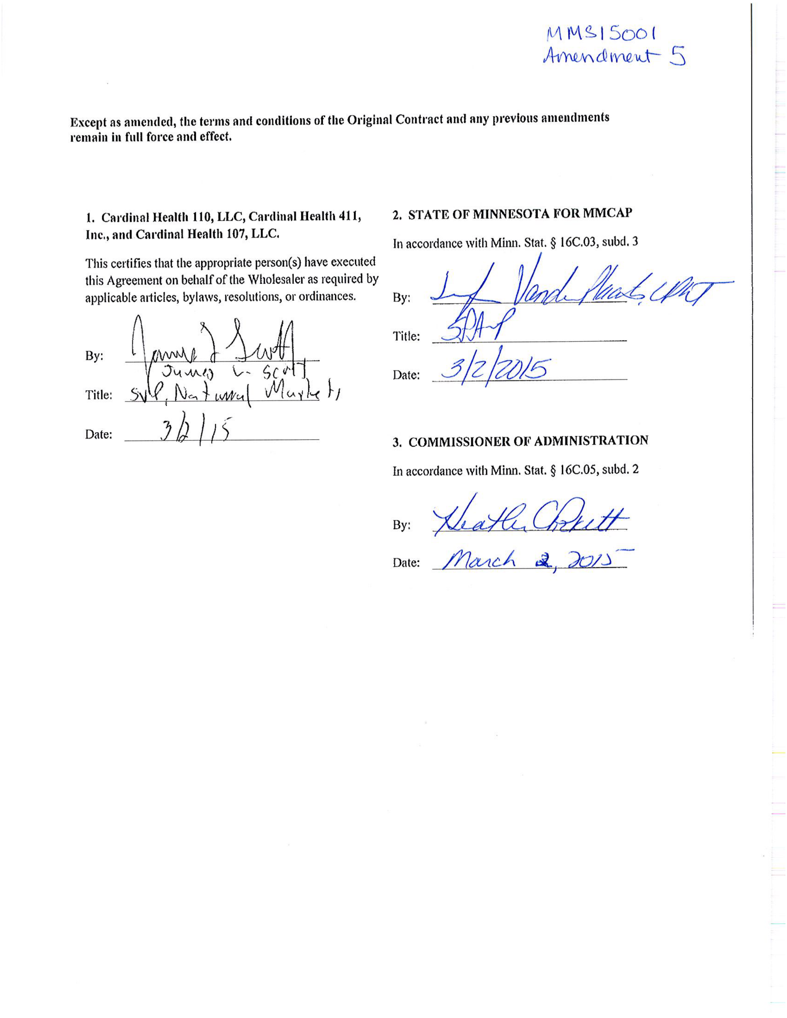 Cardinal Health Pharmaceutical Wholesaler Services Contract — page 90