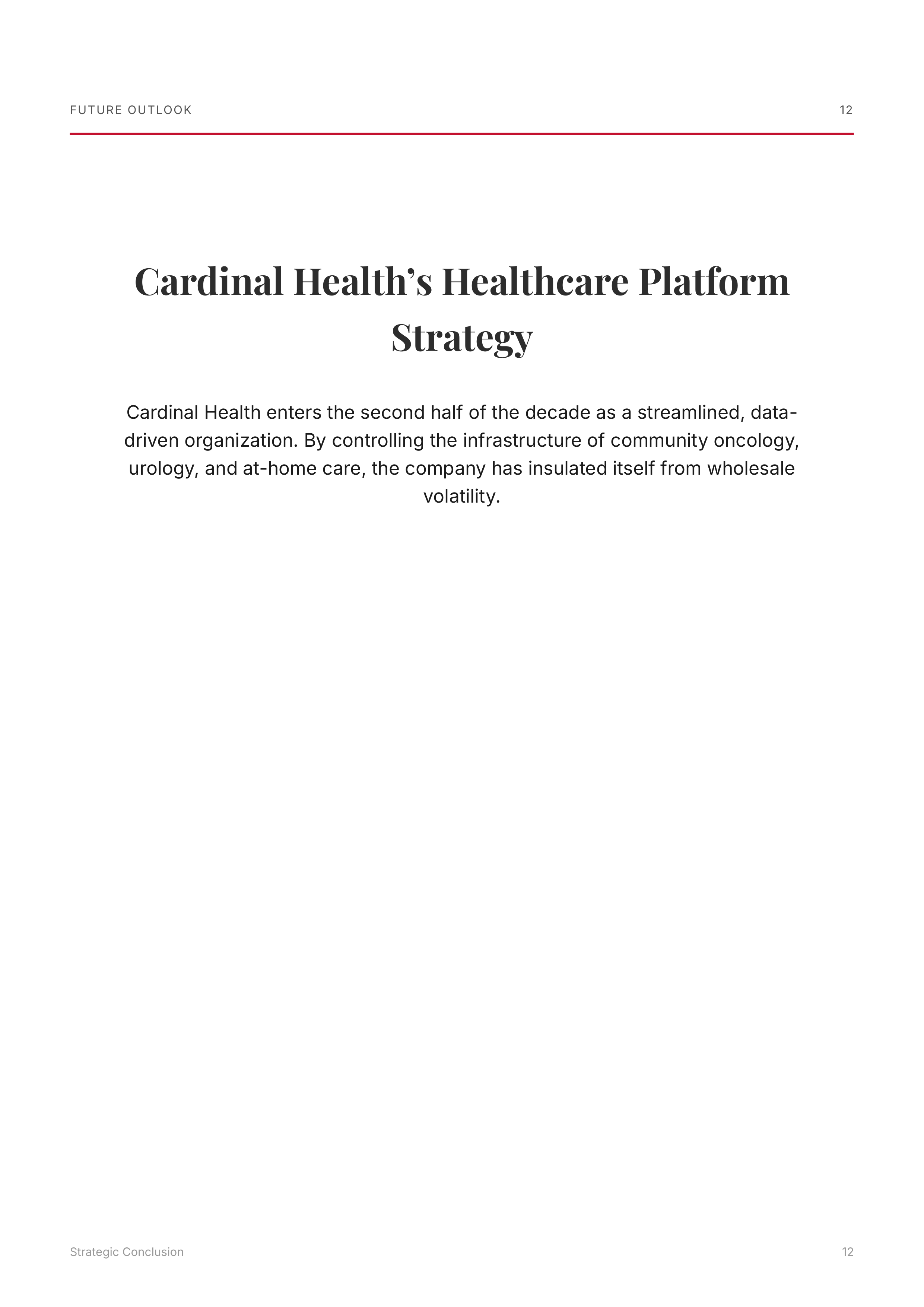 Cardinal Health Pharmaceutical and Specialty Solutions Portfolio — page 12