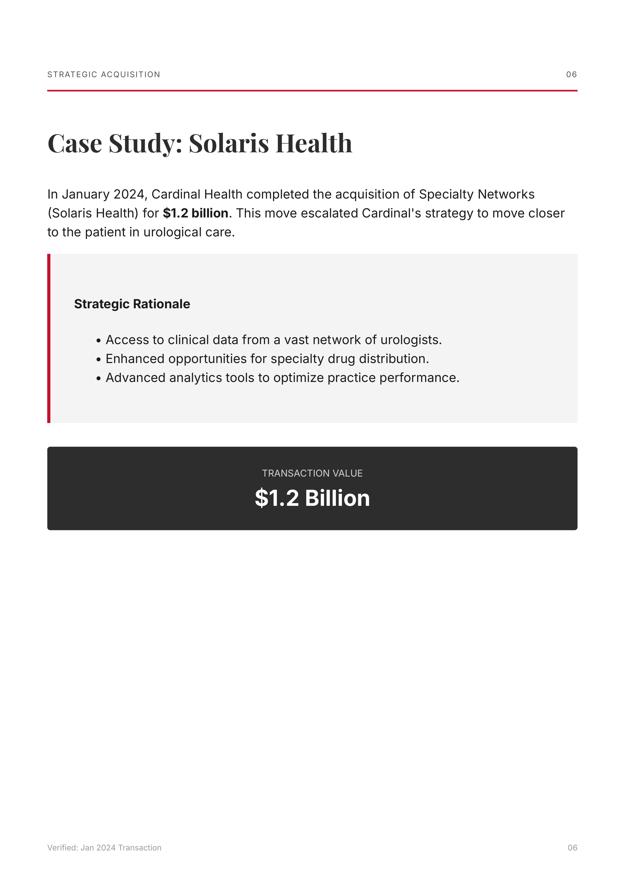 Cardinal Health Pharmaceutical and Specialty Solutions Portfolio — page 6