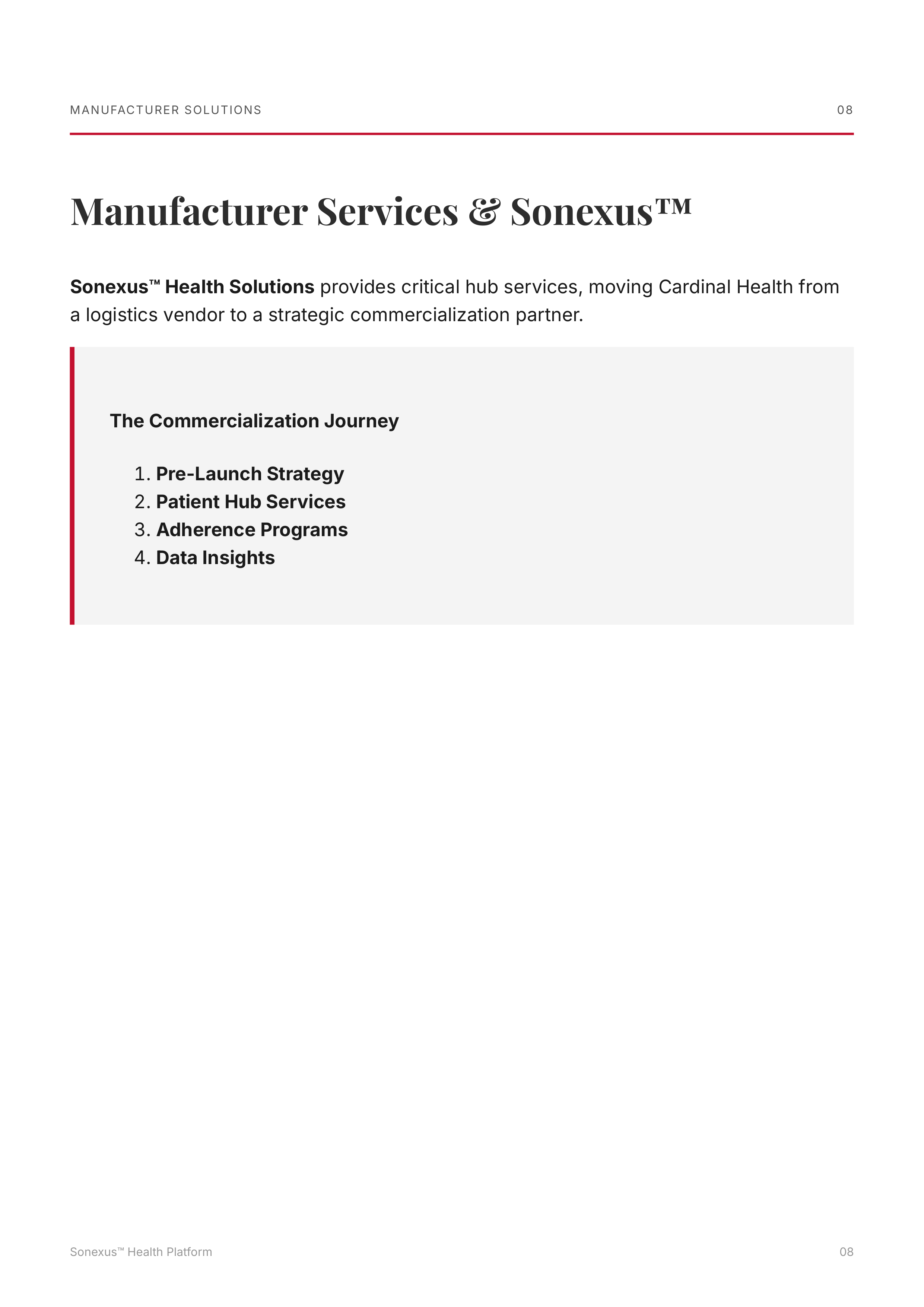 Cardinal Health Pharmaceutical and Specialty Solutions Portfolio — page 8