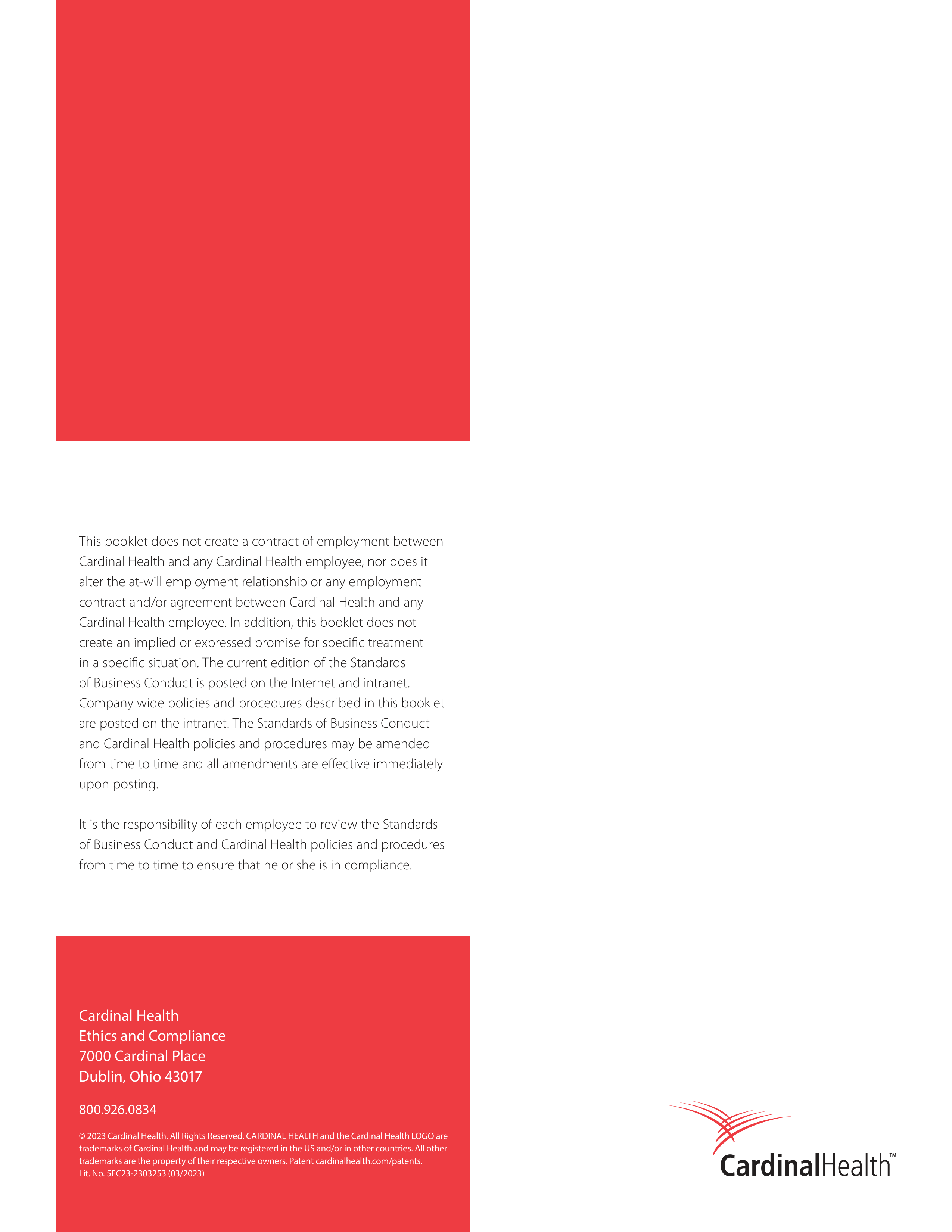 Cardinal Health Standards of Business Conduct Handbook — page 36