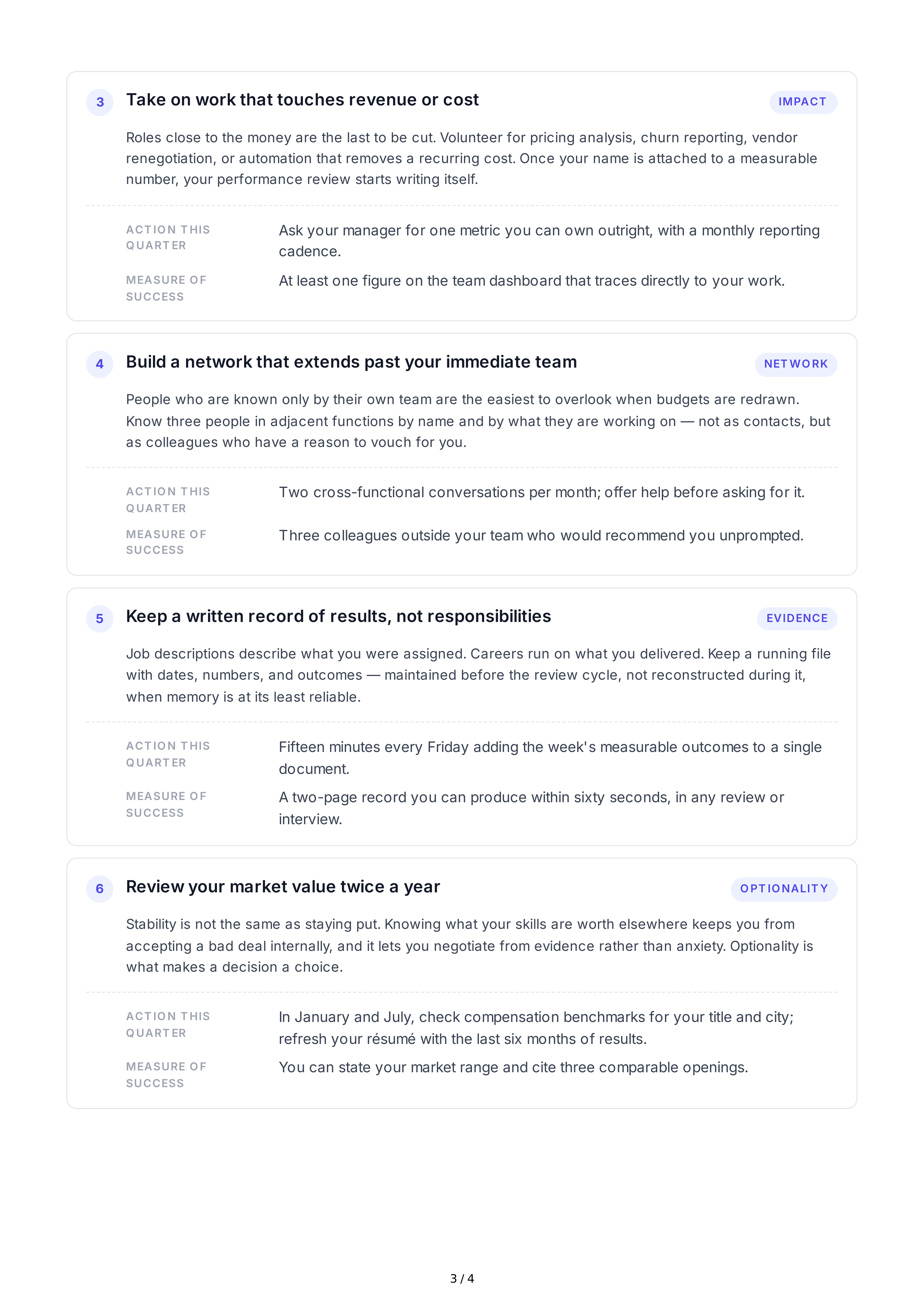 Career Stability Professional Goals — page 3