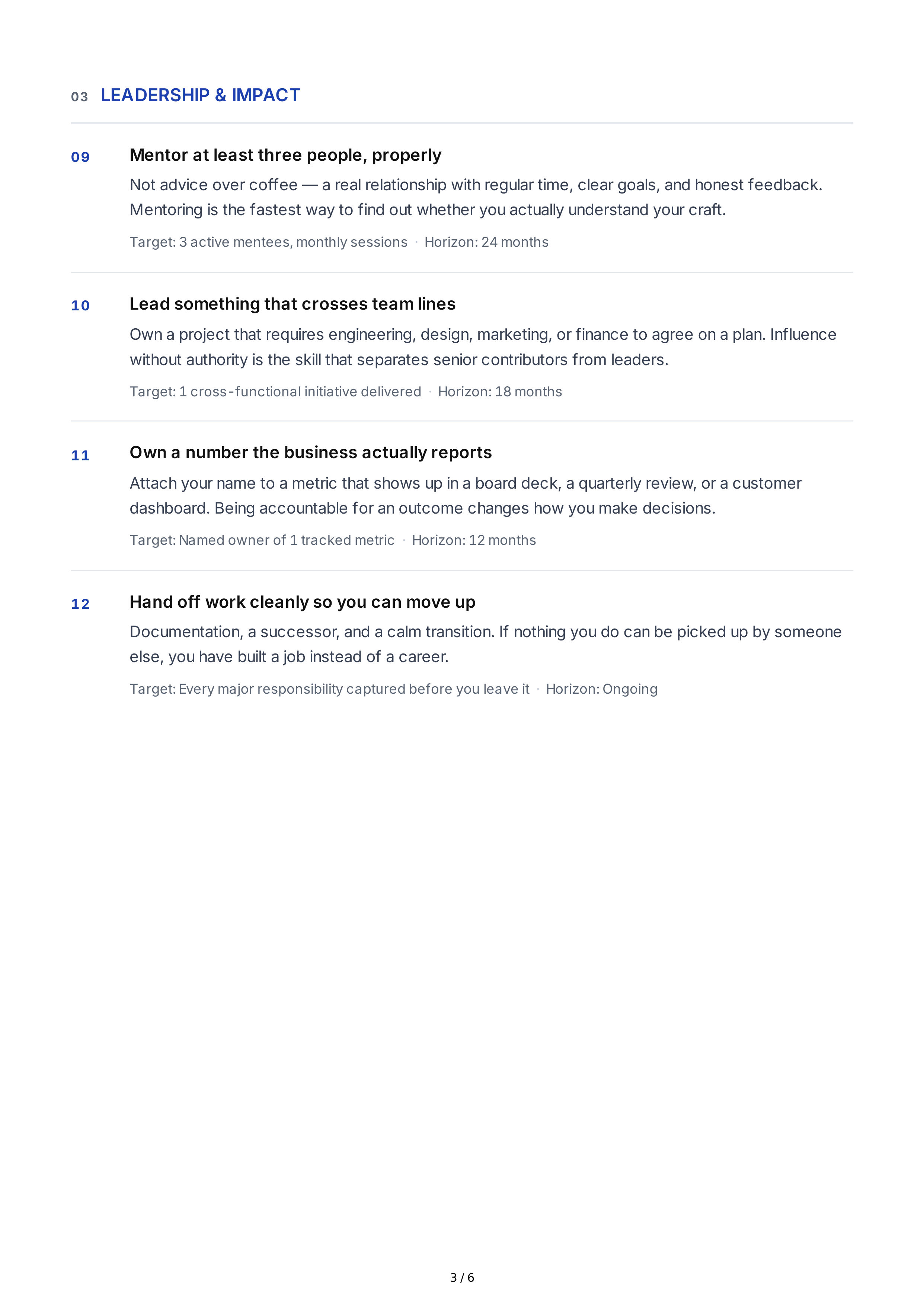 Career Success Life Goals — page 3