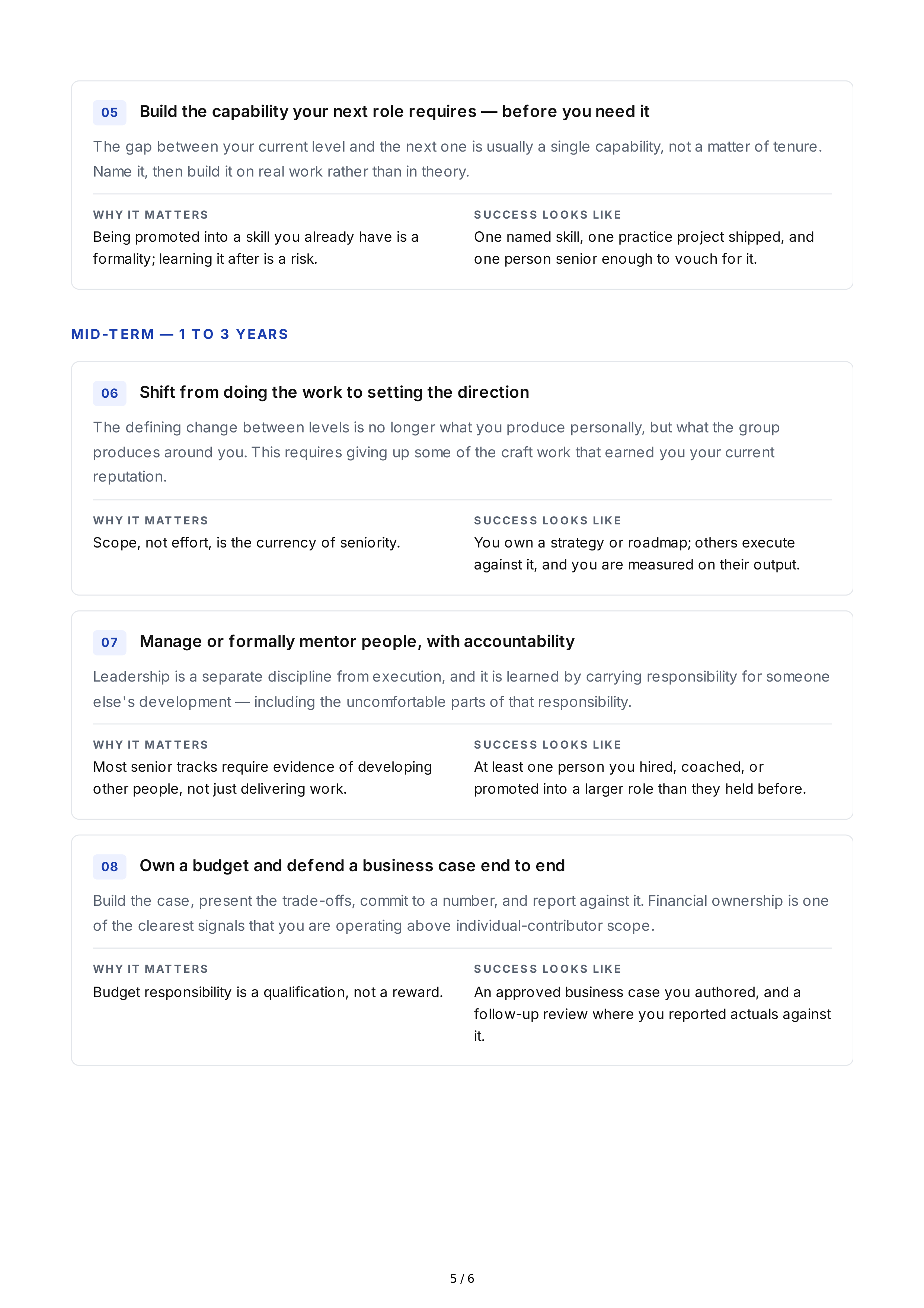 Career Success Professional Goals — page 5