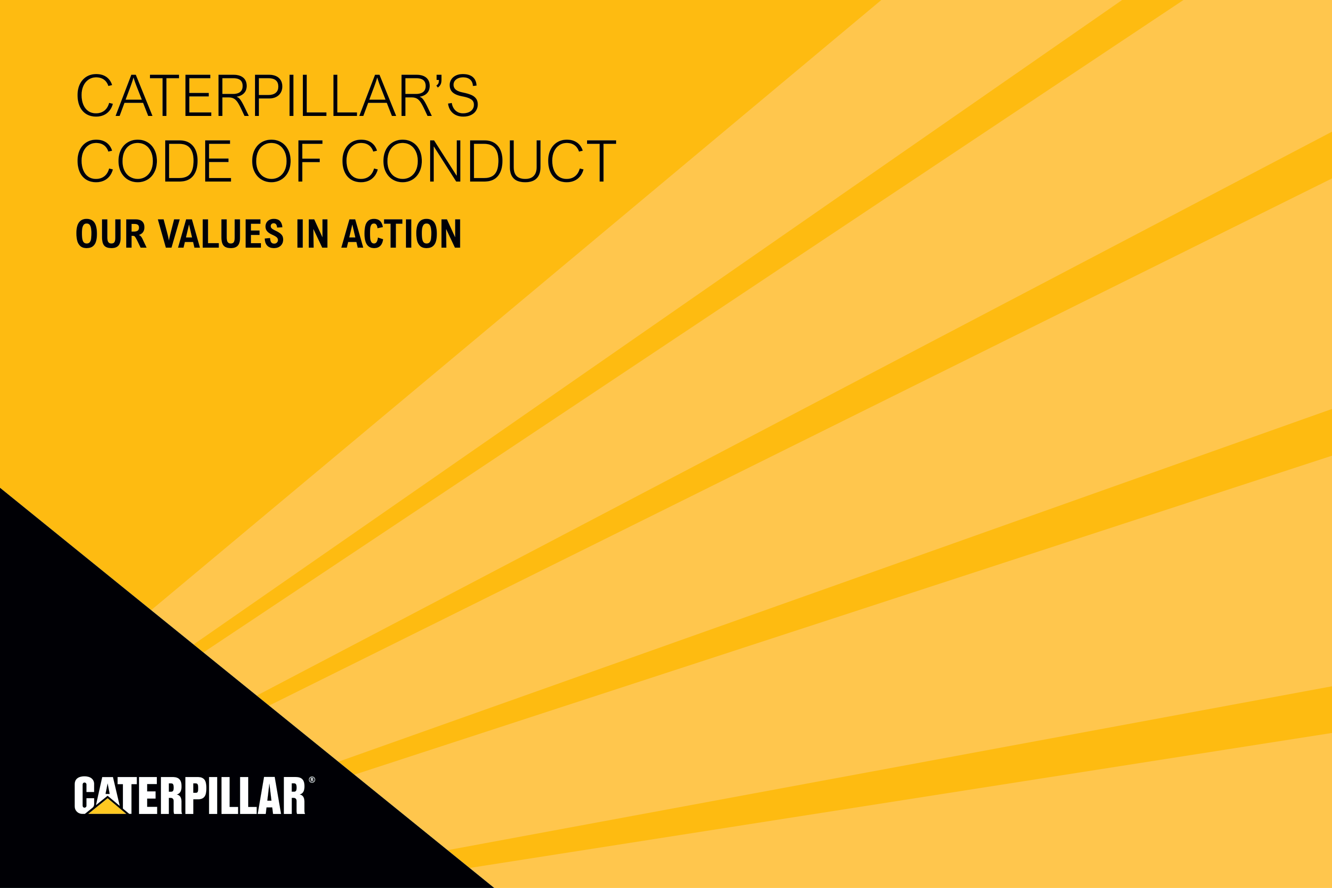 Caterpillar Company Code of Conduct Handbook — page 1
