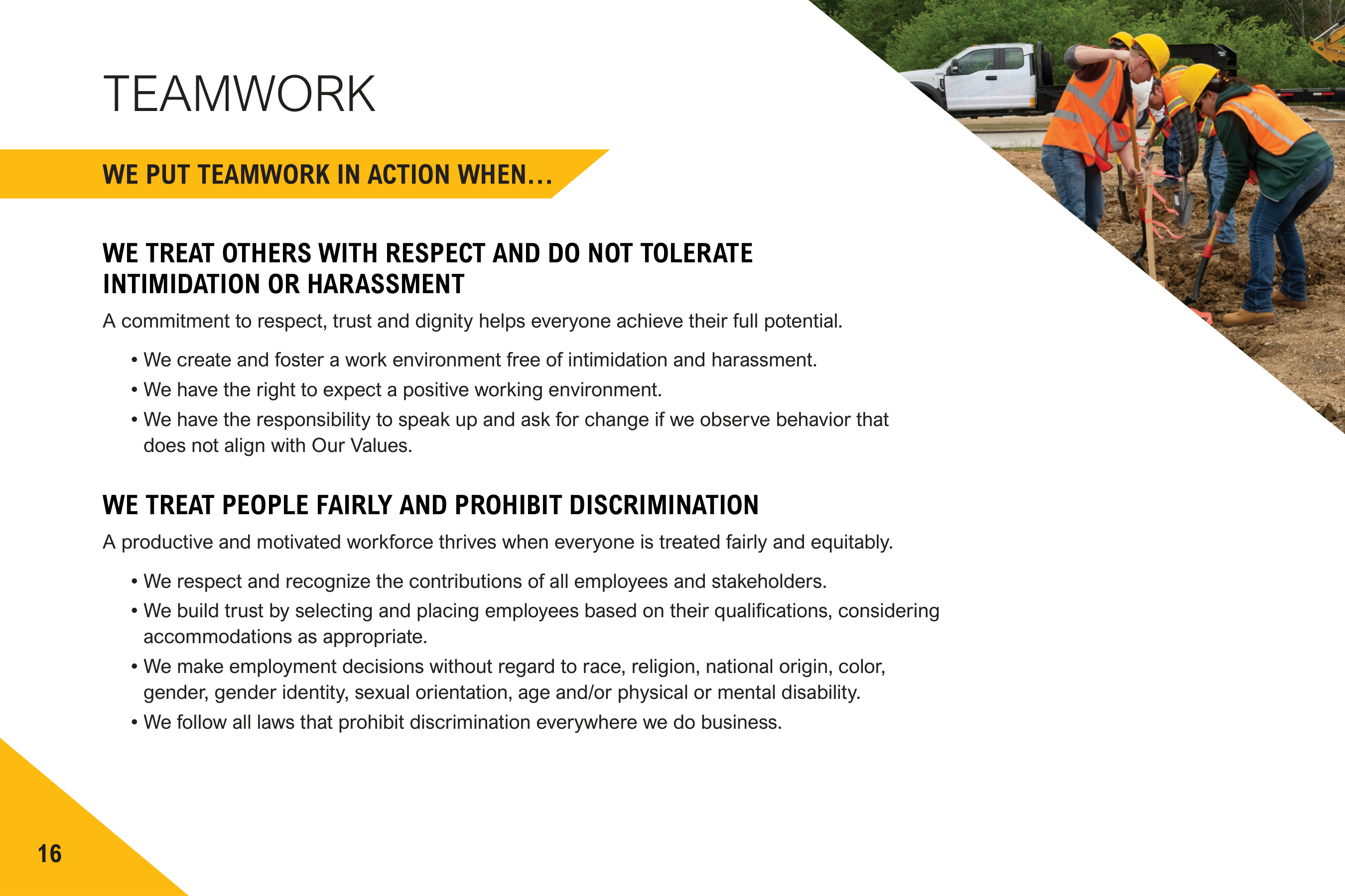 Caterpillar Company Code of Conduct Handbook — page 18