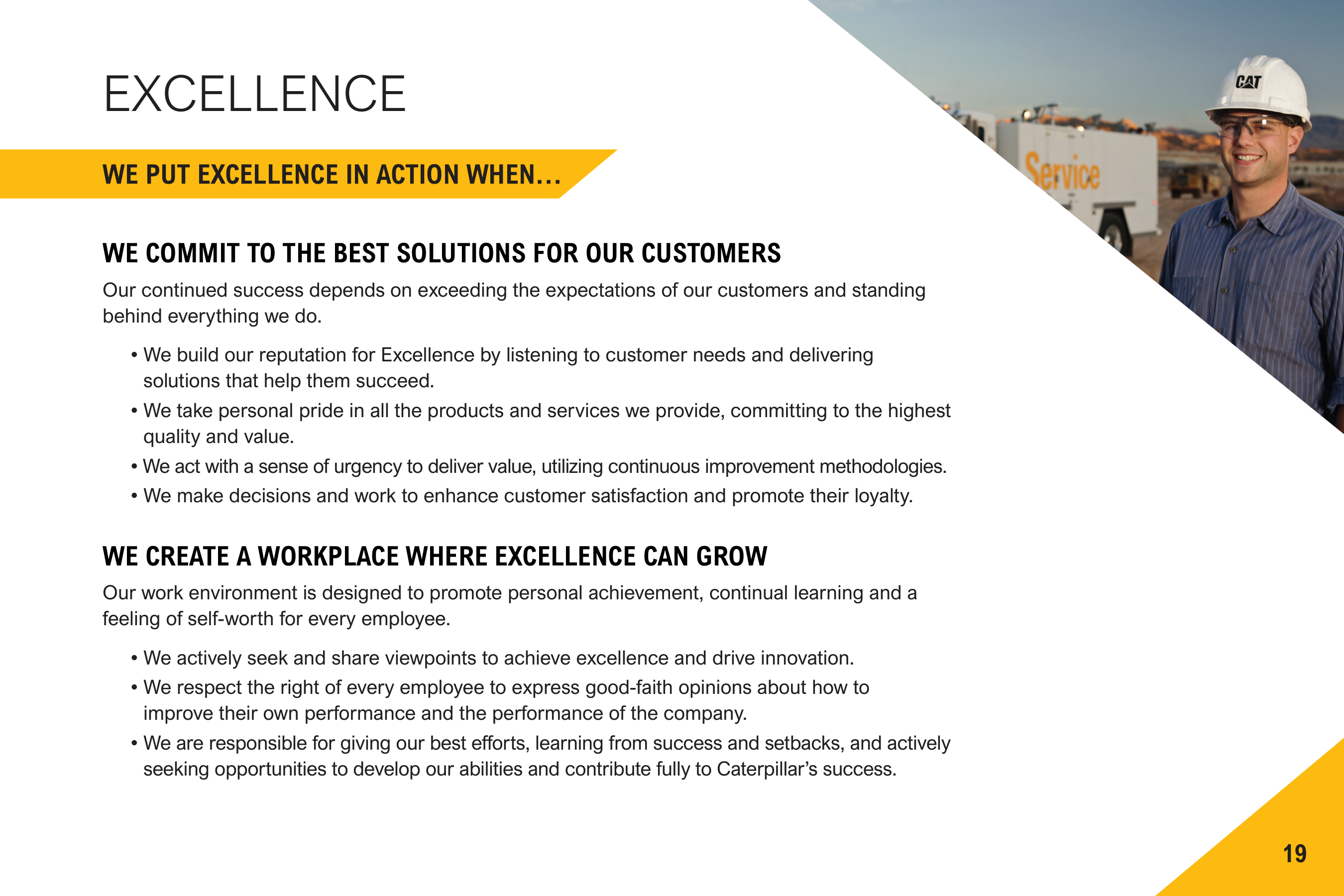 Caterpillar Company Code of Conduct Handbook — page 21