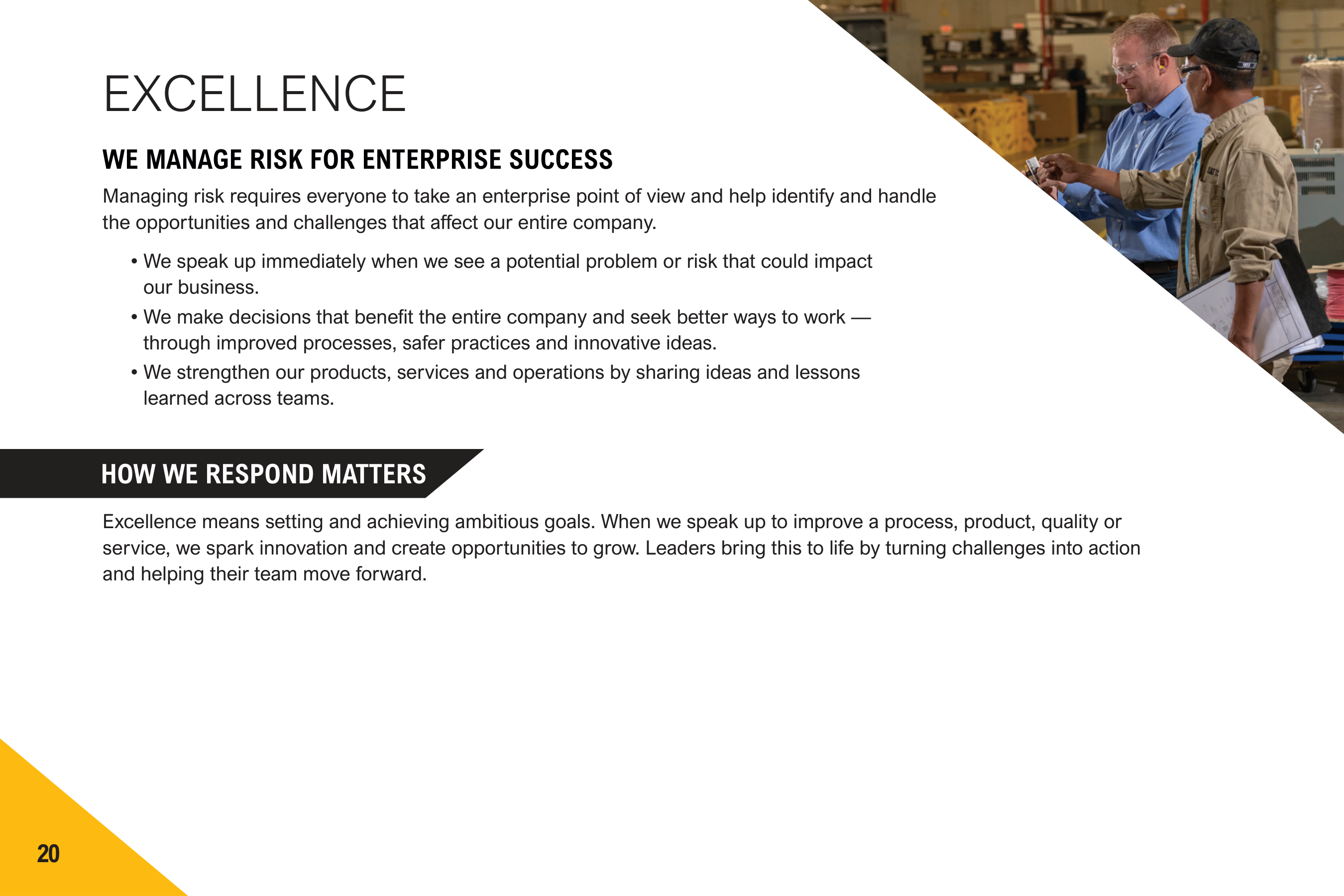 Caterpillar Company Code of Conduct Handbook — page 22