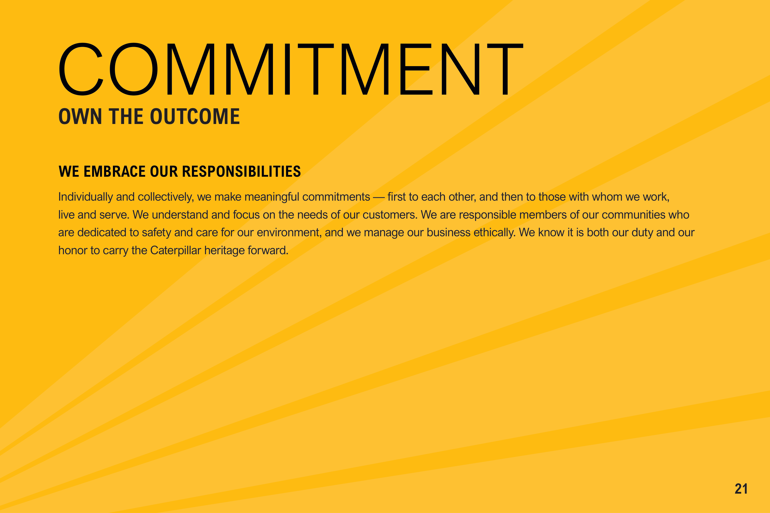 Caterpillar Company Code of Conduct Handbook — page 23